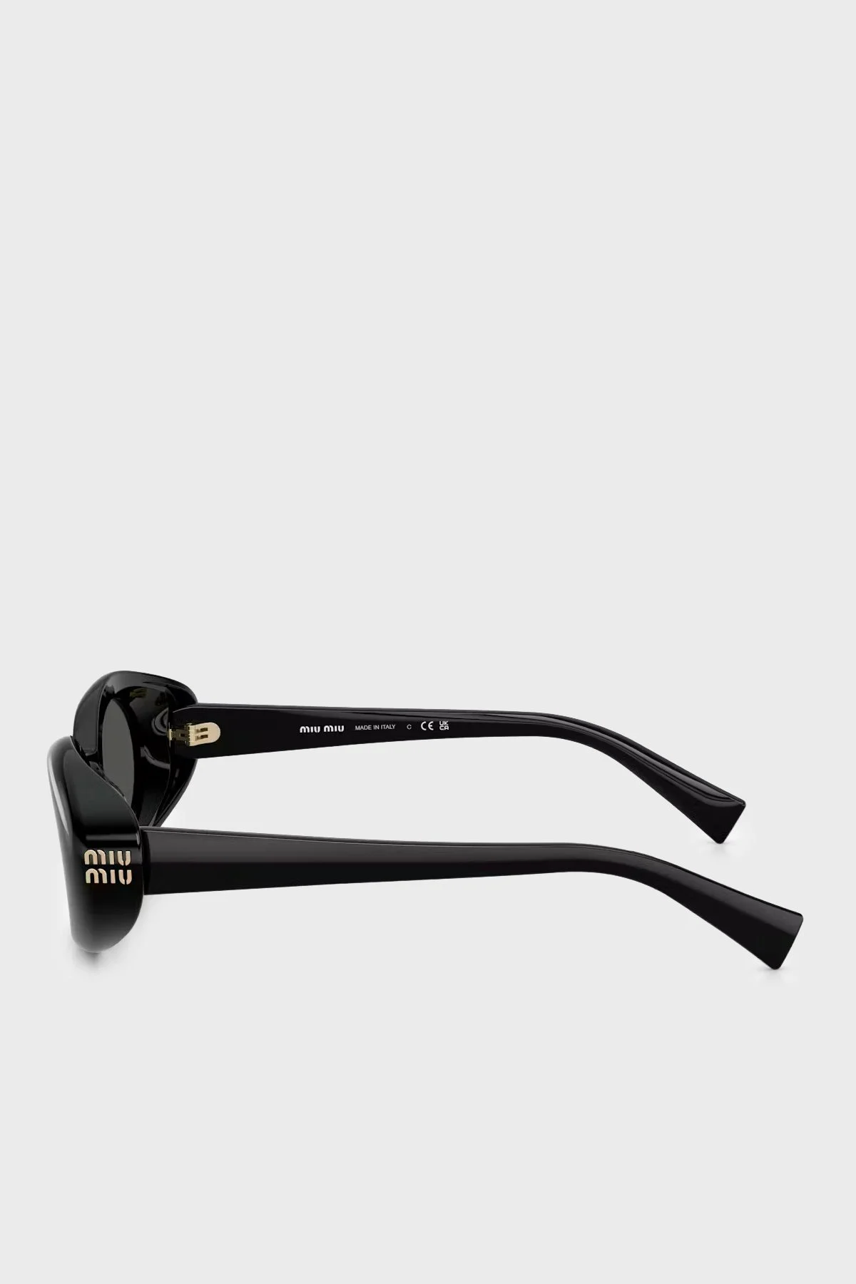 Mıu Mıu Oval Güneş Kadın Gözlük 0MUB09S 16K08Z 52 SİYAH - 2