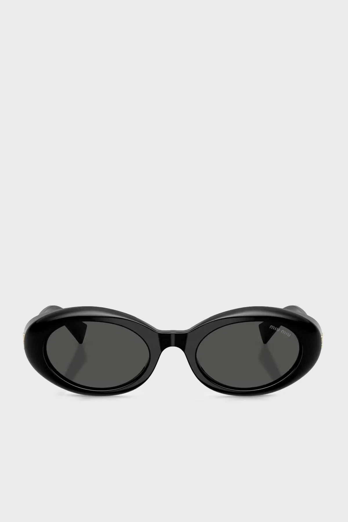 Mıu Mıu Oval Güneş Kadın Gözlük 0MUB09S 16K08Z 52 SİYAH - 3