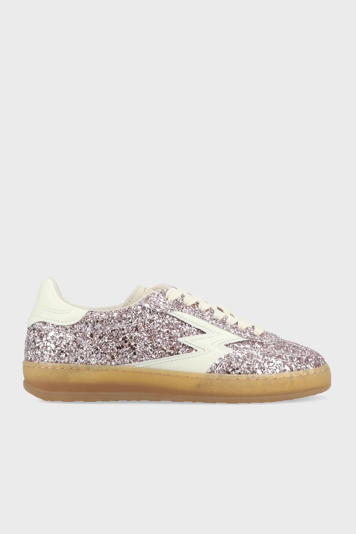 Moaconcept Deri Logolu Sim Detaylı Sneaker Kadın Ayakkabı CL002 PUDRA - 1