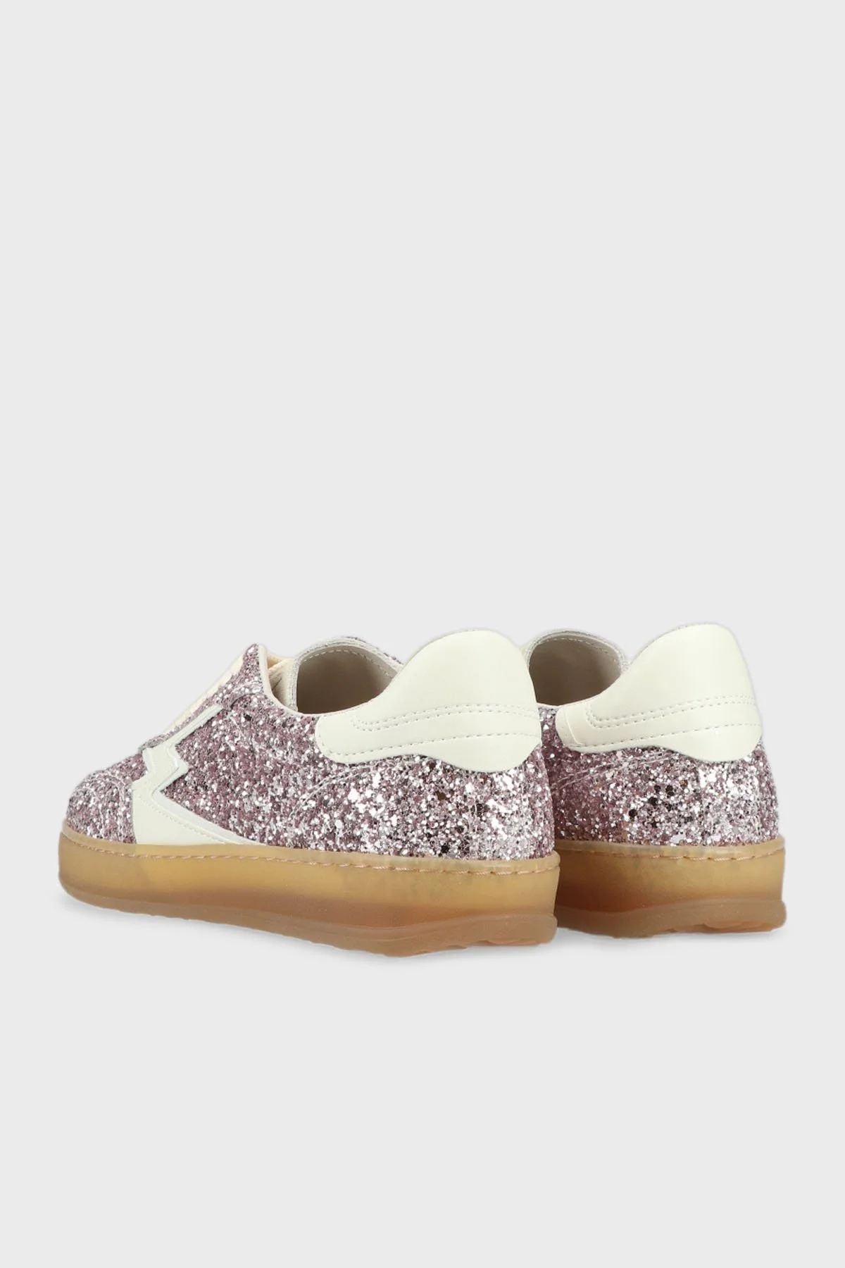 Moaconcept Deri Logolu Sim Detaylı Sneaker Kadın Ayakkabı CL002 PUDRA - 4