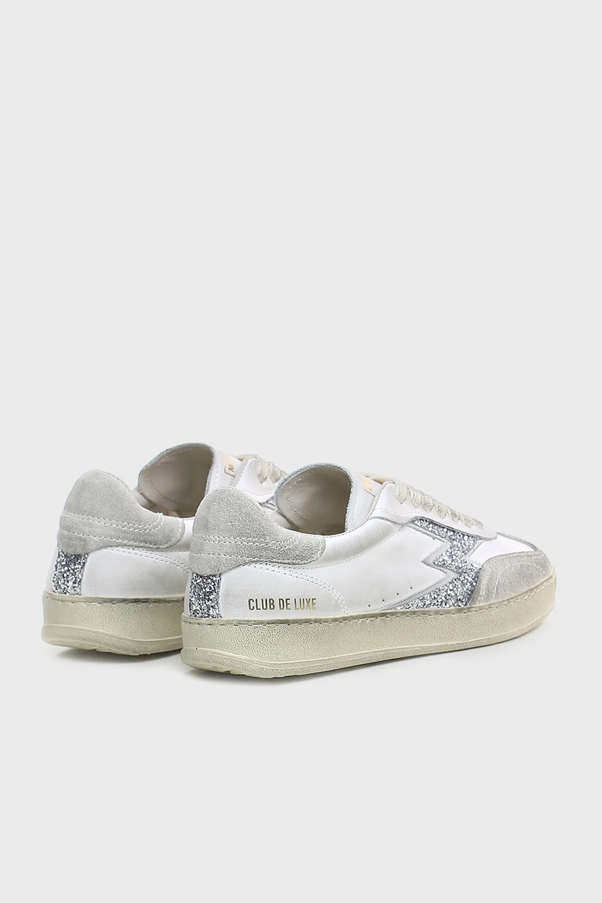 Moaconcept Deri Logolu Sim ve Süet Detaylı Vintage Sneaker Bayan Ayakkabı MG630CO GRİ - 11