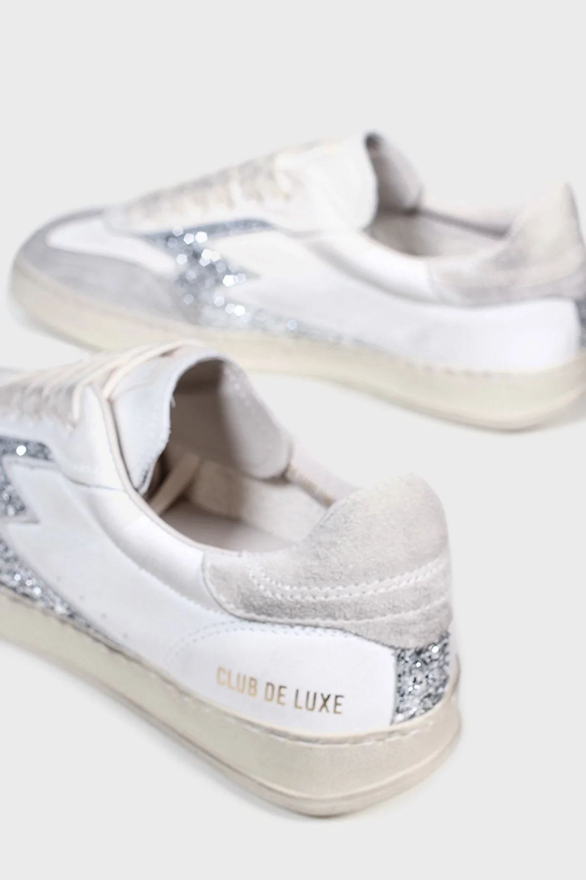 Moaconcept Deri Logolu Sim ve Süet Detaylı Vintage Sneaker Bayan Ayakkabı MG630CO GRİ - 13