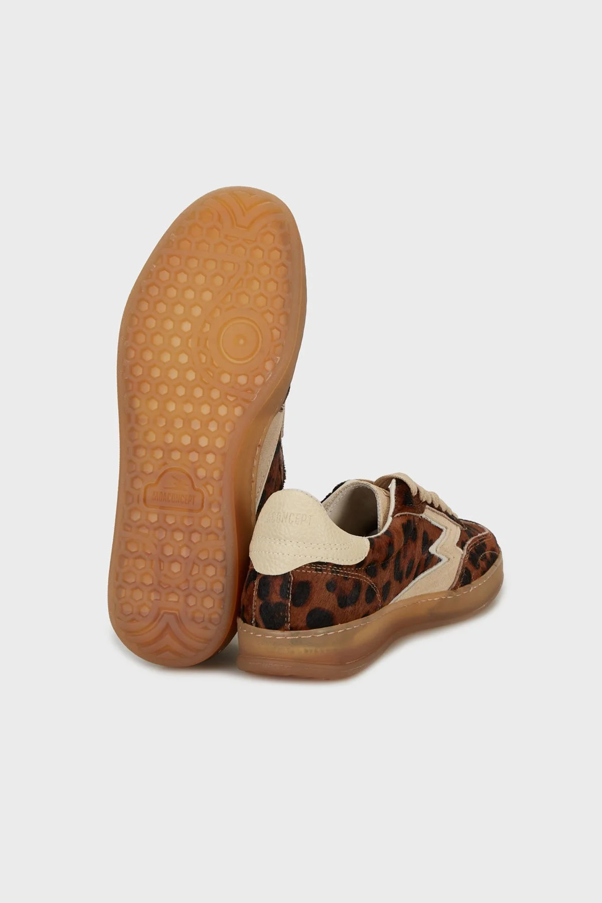 Moaconcept Leopar Desenli Deri Sneaker Bayan Ayakkabı MG635CO LEOPAR - 4