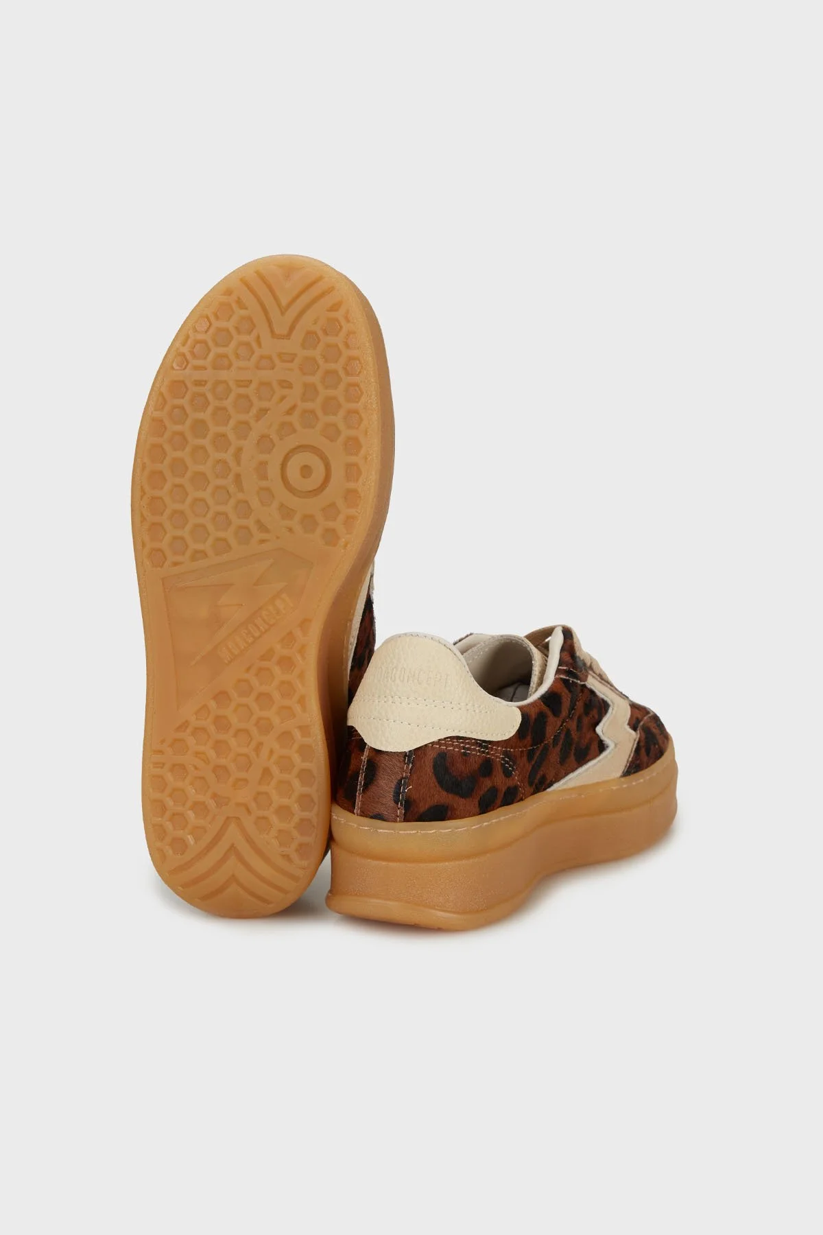 Moaconcept Leopar Desenli Deri Sneaker Bayan Ayakkabı MG653CO1 LEOPAR - 4