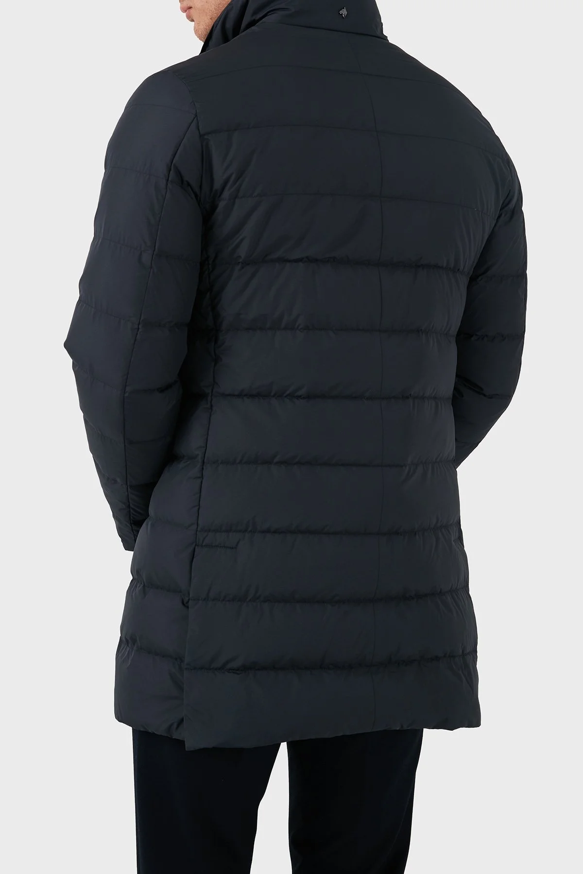 Montecore Logolu Regulat Fit Astarlı Dik Yaka Erkek Mont F07MUCX505 268 89 LACİVERT - 3