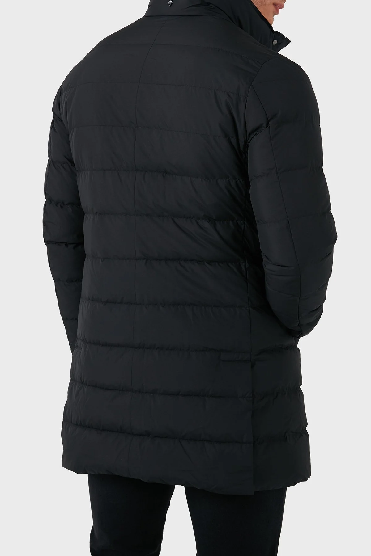 ecore Logolu Regulat Fit Astarlı Dik Yaka Erkek Mont F07MUCX505 268 99 SİYAH - 10