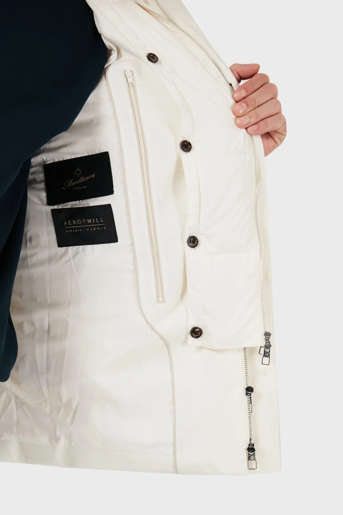 ecore Regular Fit Astarlı Çıkarabilir Kapüşonlu Erkek Mont F07MUCX581 185 01 BEYAZ - 12