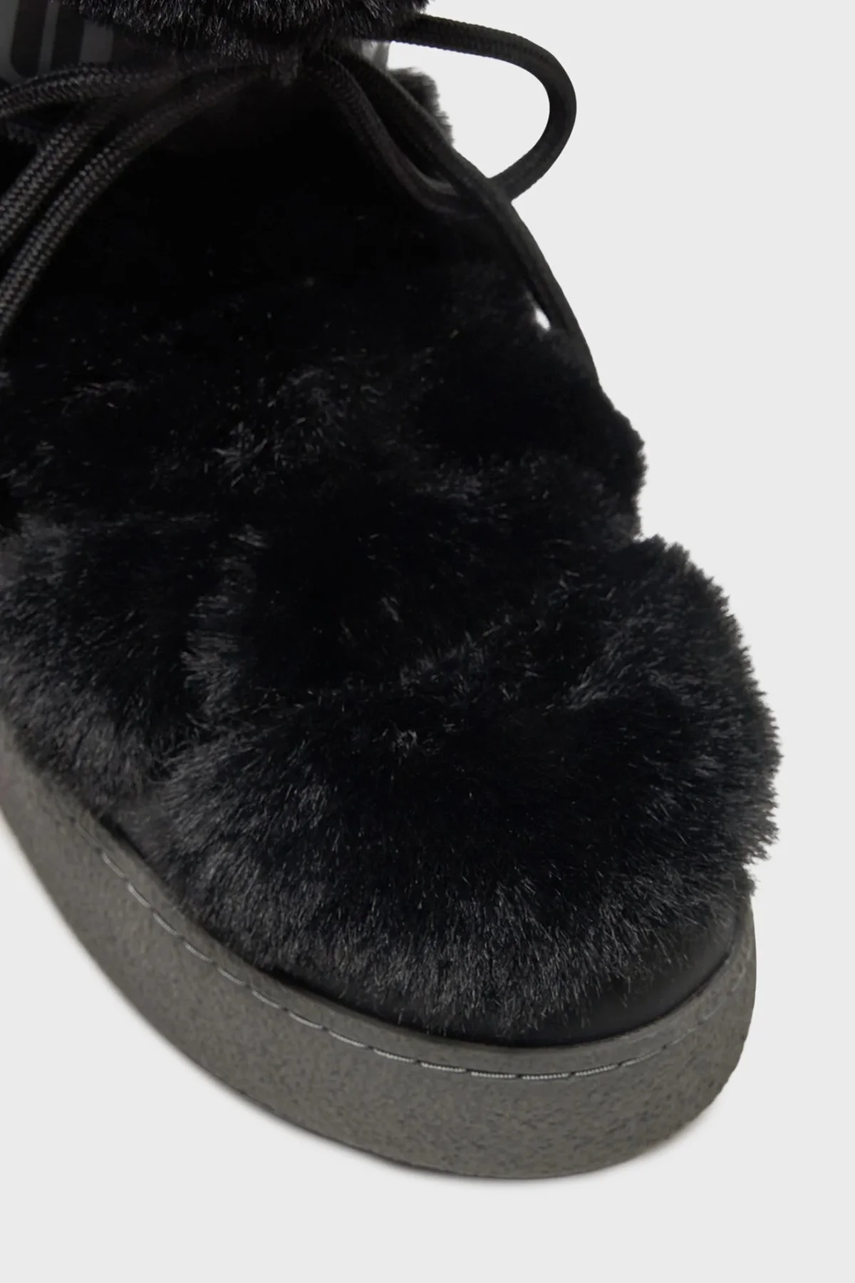 Moon Boot Logolu Bağcıklı Su Geçirmez Kadın Kar Botu 80D2450130 N001 SİYAH - 6