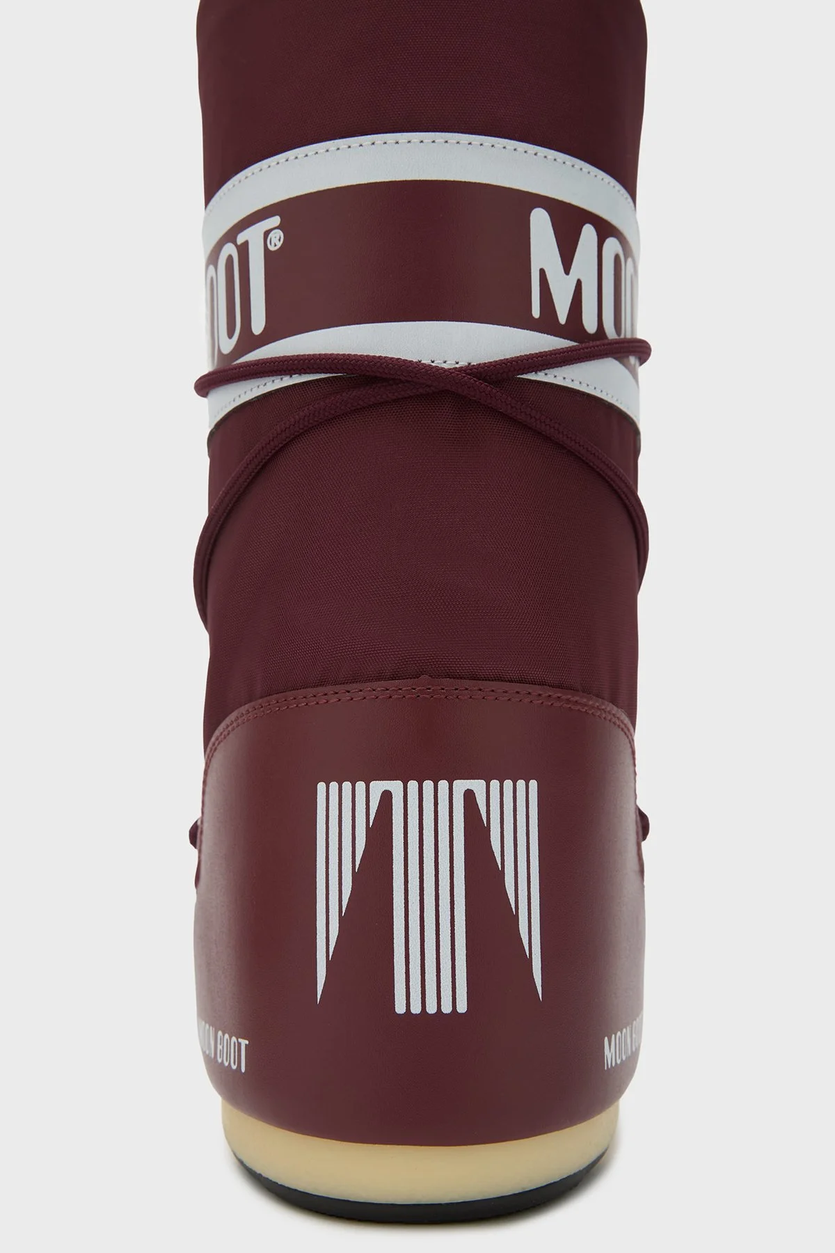 Moon Boot Logolu Bağcıklı Su İtici Kadın Kar Botu 80D1400440 D013 BORDO - 4