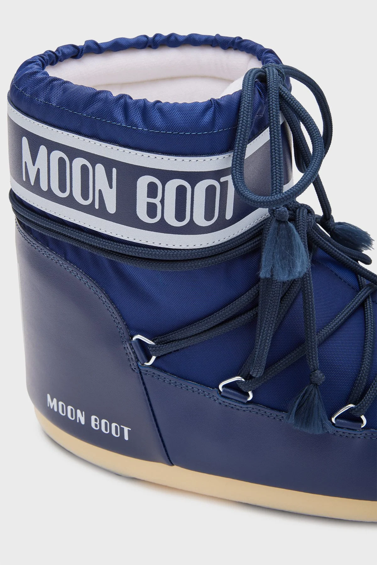 Moon Boot Logolu Bağcıklı Su İtici Kadın Kar Botu 80D1409340 F003 LACİVERT - 4