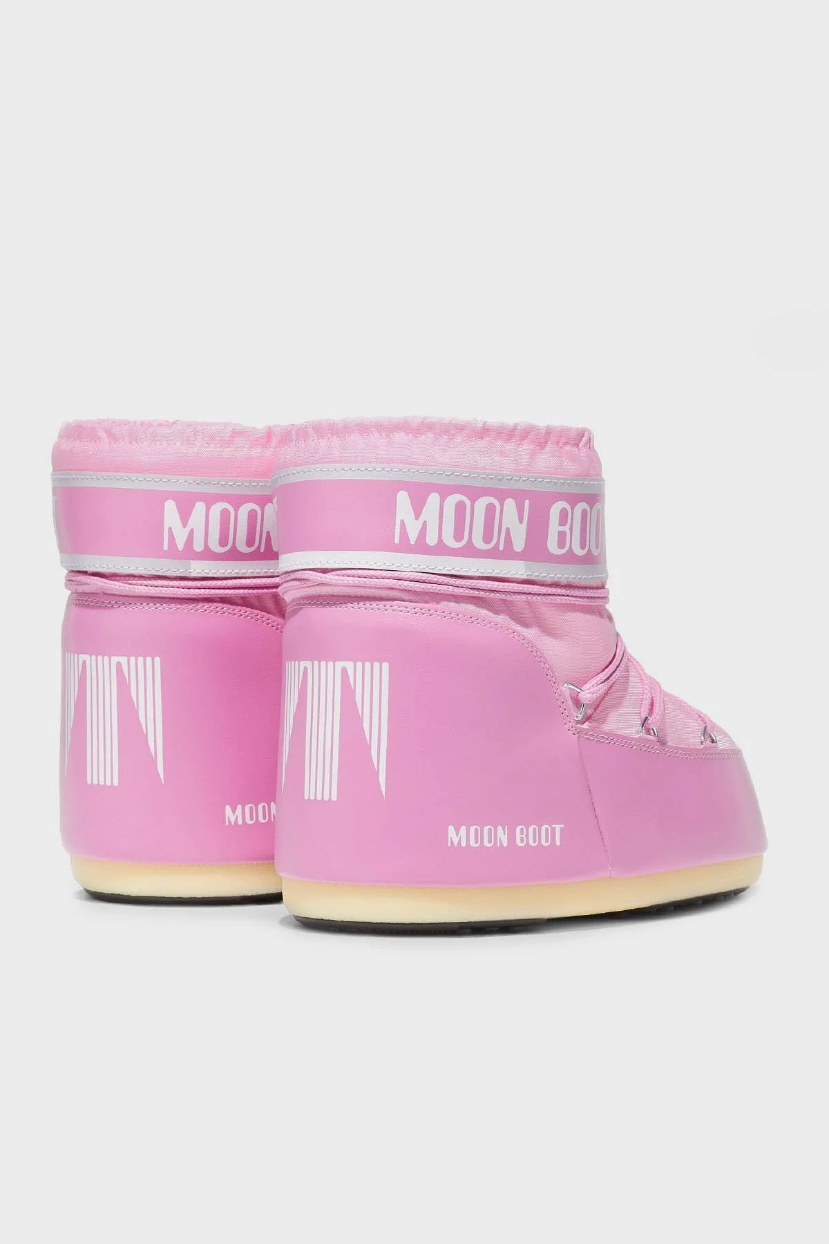 Moon Boot Logolu Bağcıklı Su İtici Bayan Kar Botu 80D1409340 J001 PEMBE - 7