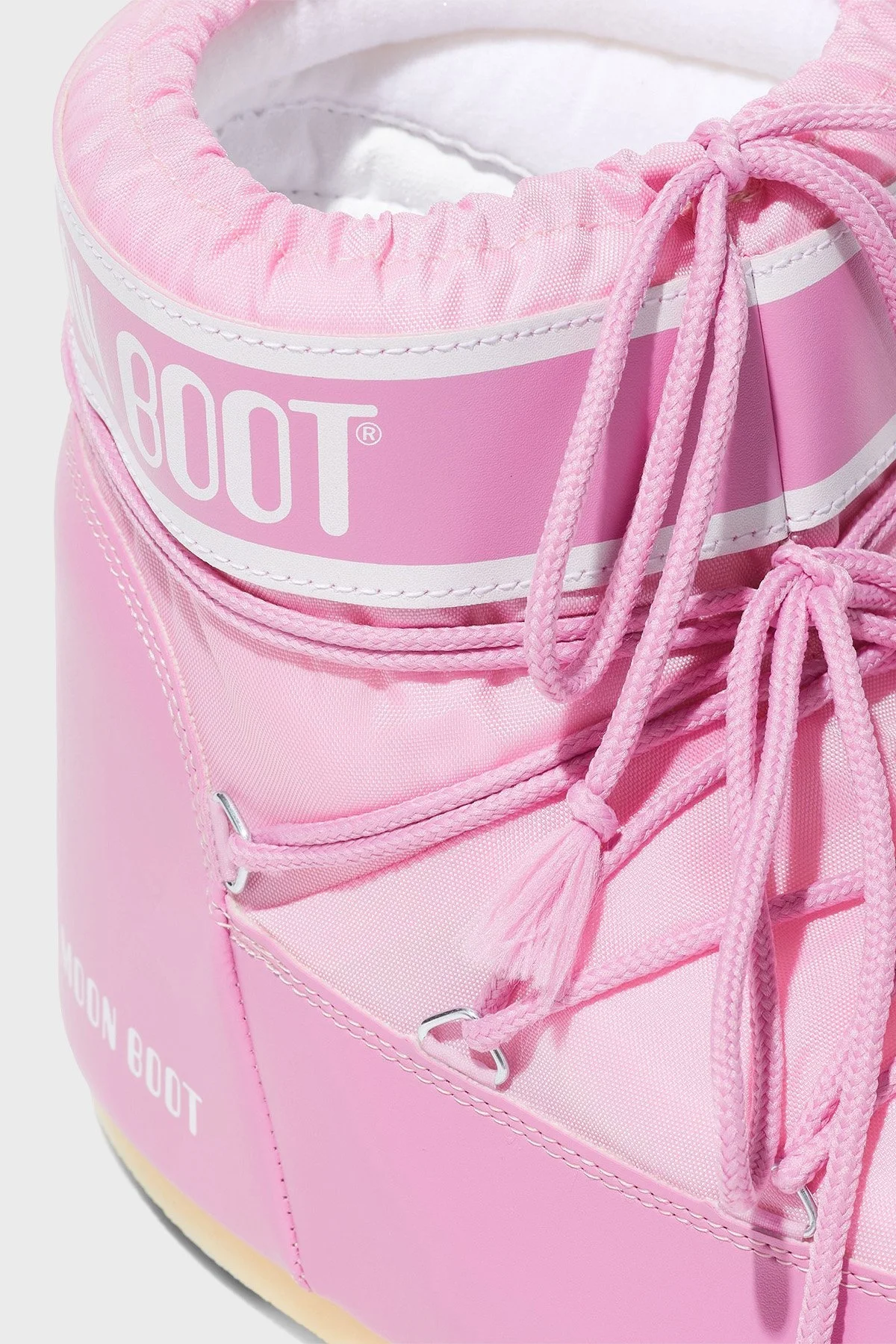 Moon Boot Logolu Bağcıklı Su İtici Bayan Kar Botu 80D1409340 J001 PEMBE - 8