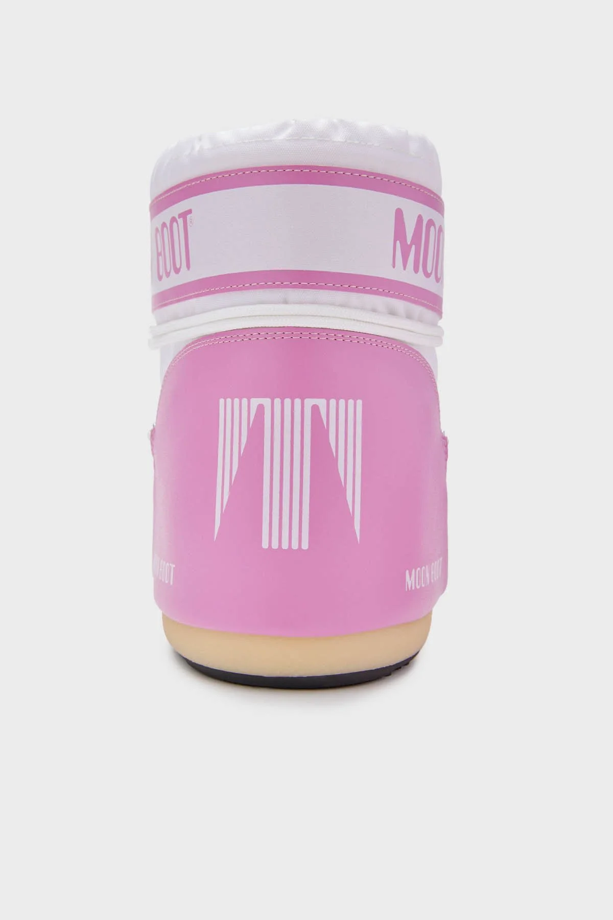 Moon Boot Logolu Bağcıklı Su İtici Kadın Kar Botu 80D1409340 JB05 PEMBE-BEYAZ - 4