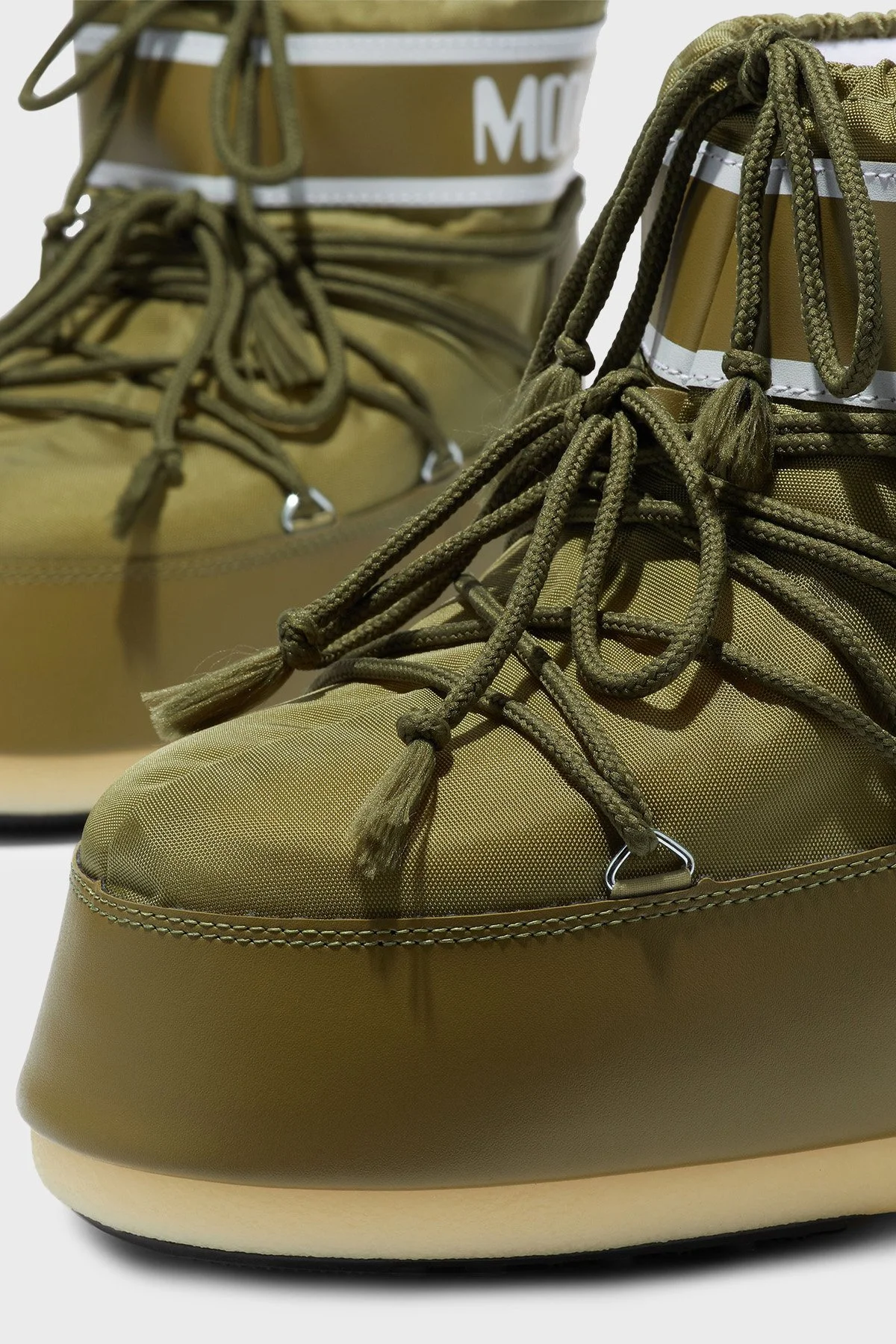 Moon Boot Logolu Bağcıklı Su İtici Kadın Kar Botu 80D1409340 M006 HAKİ - 3