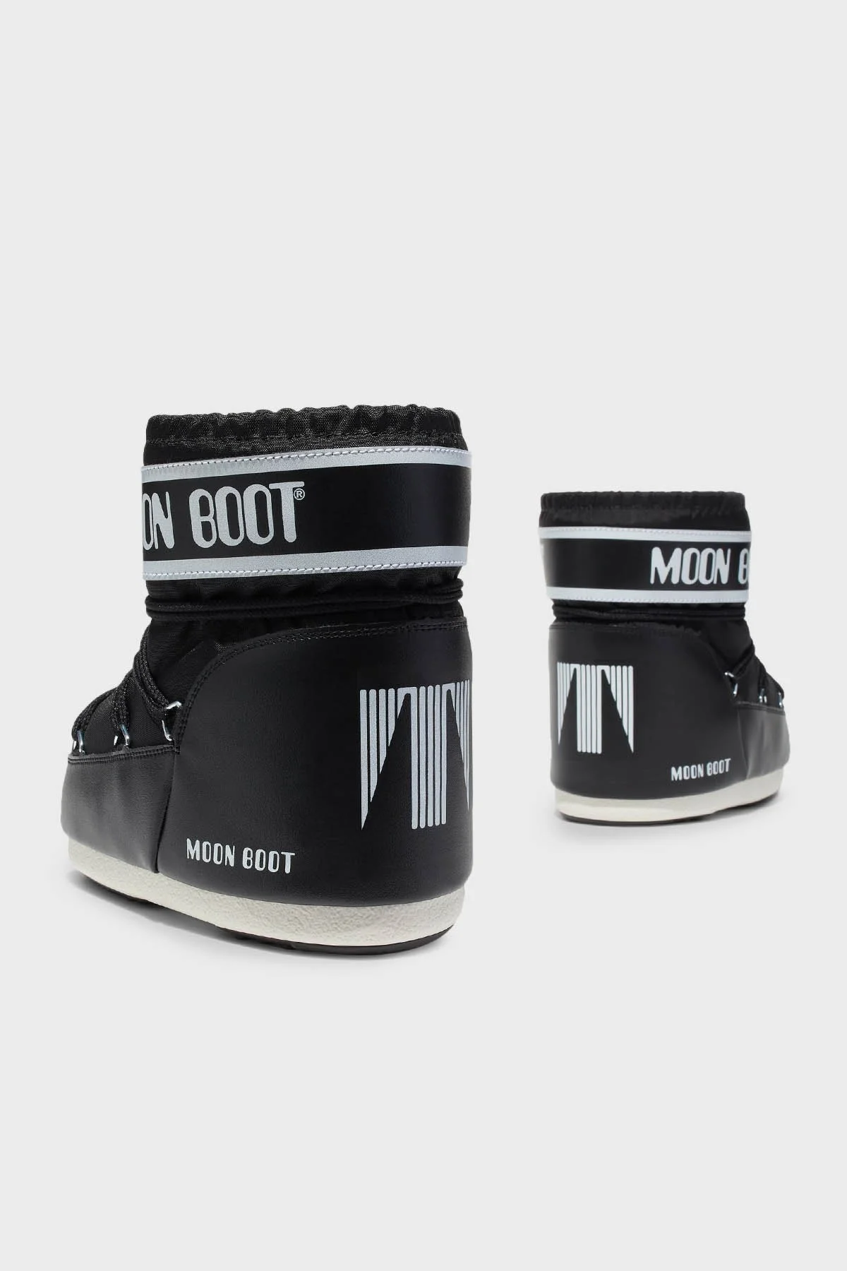 Moon Boot Logolu Bağcıklı Su İtici Bayan Kar Botu 80D1409340 N001 SİYAH - 4