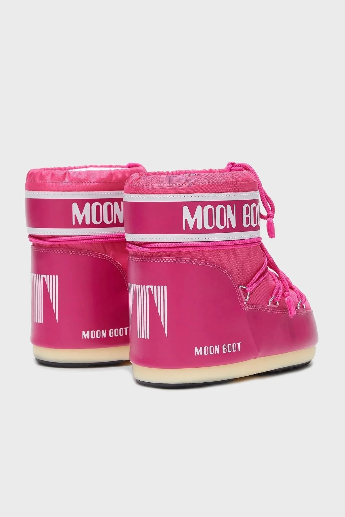 Moon Boot Logolu Bağcıklı Su İtici Bayan Kar Botu 80D1409340J 003 FUŞYA - 6