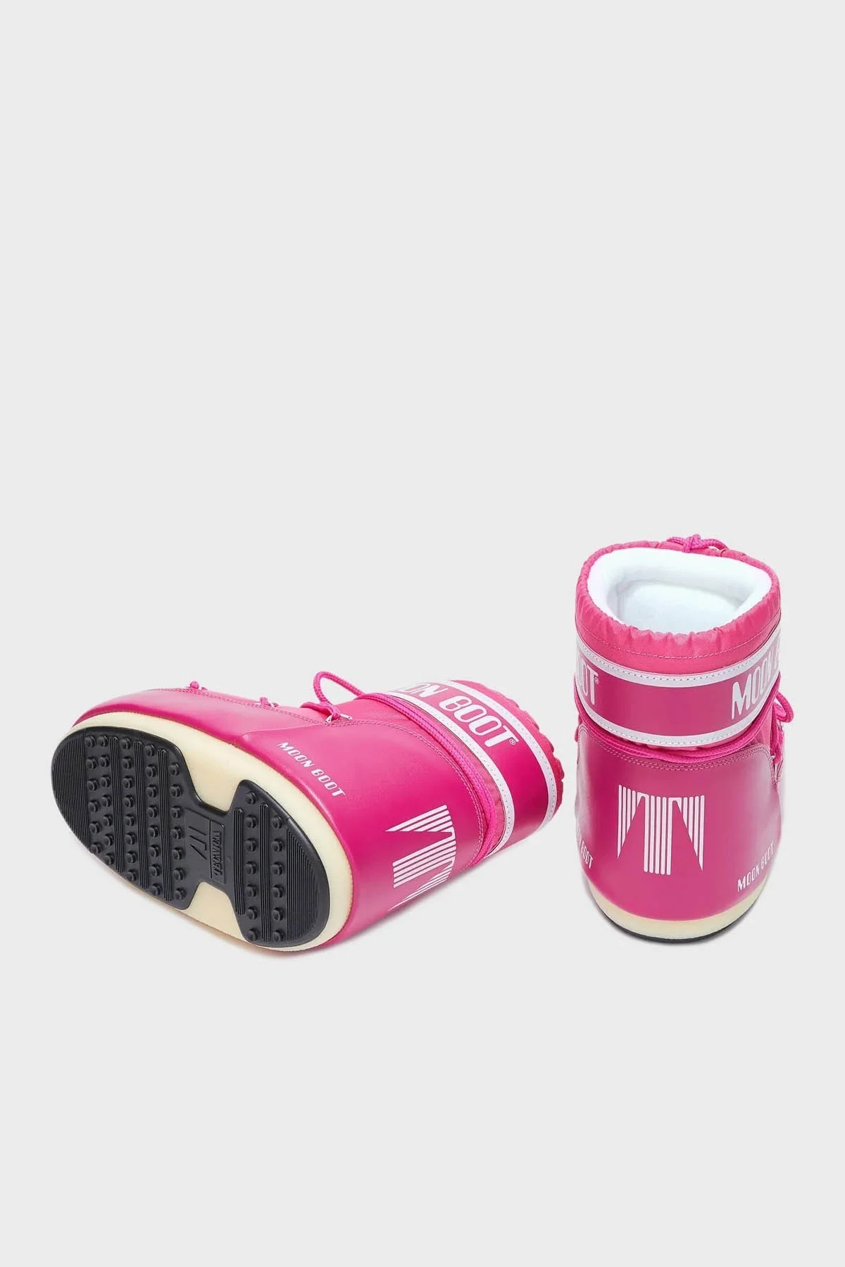 Moon Boot Logolu Bağcıklı Su İtici Bayan Kar Botu 80D1409340J 003 FUŞYA - 7