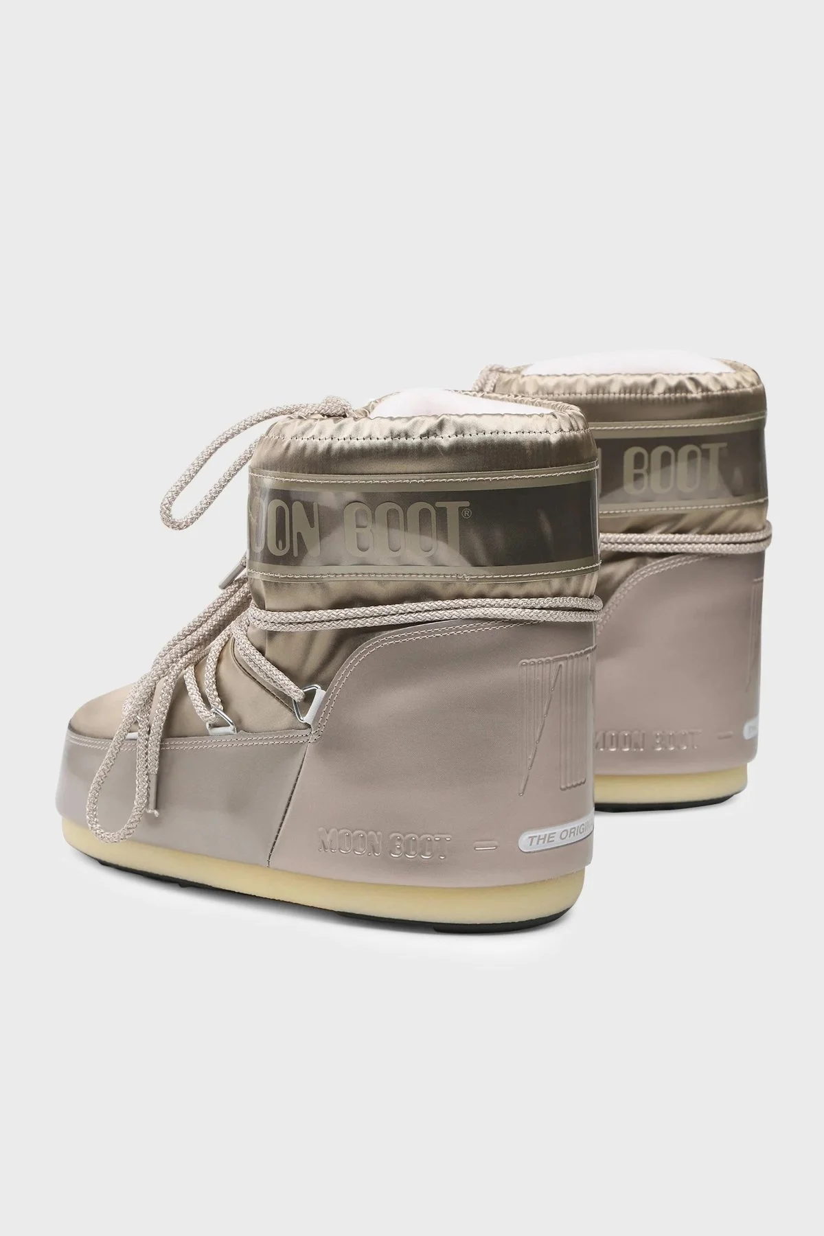 Moon Boot Logolu Bağcıklı Su İtici Bayan Kar Botu 80D1409350 B003 PLATİN - 2