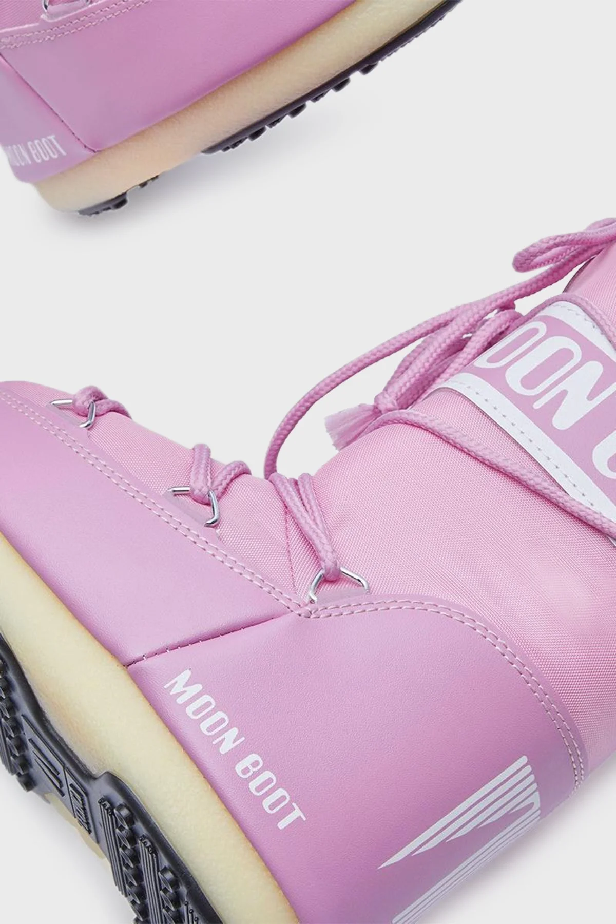 Moon Boot Logolu Bağcıklı Suya Dayanıklı Bayan Kar Botu 80D1400440 J001 PEMBE - 7