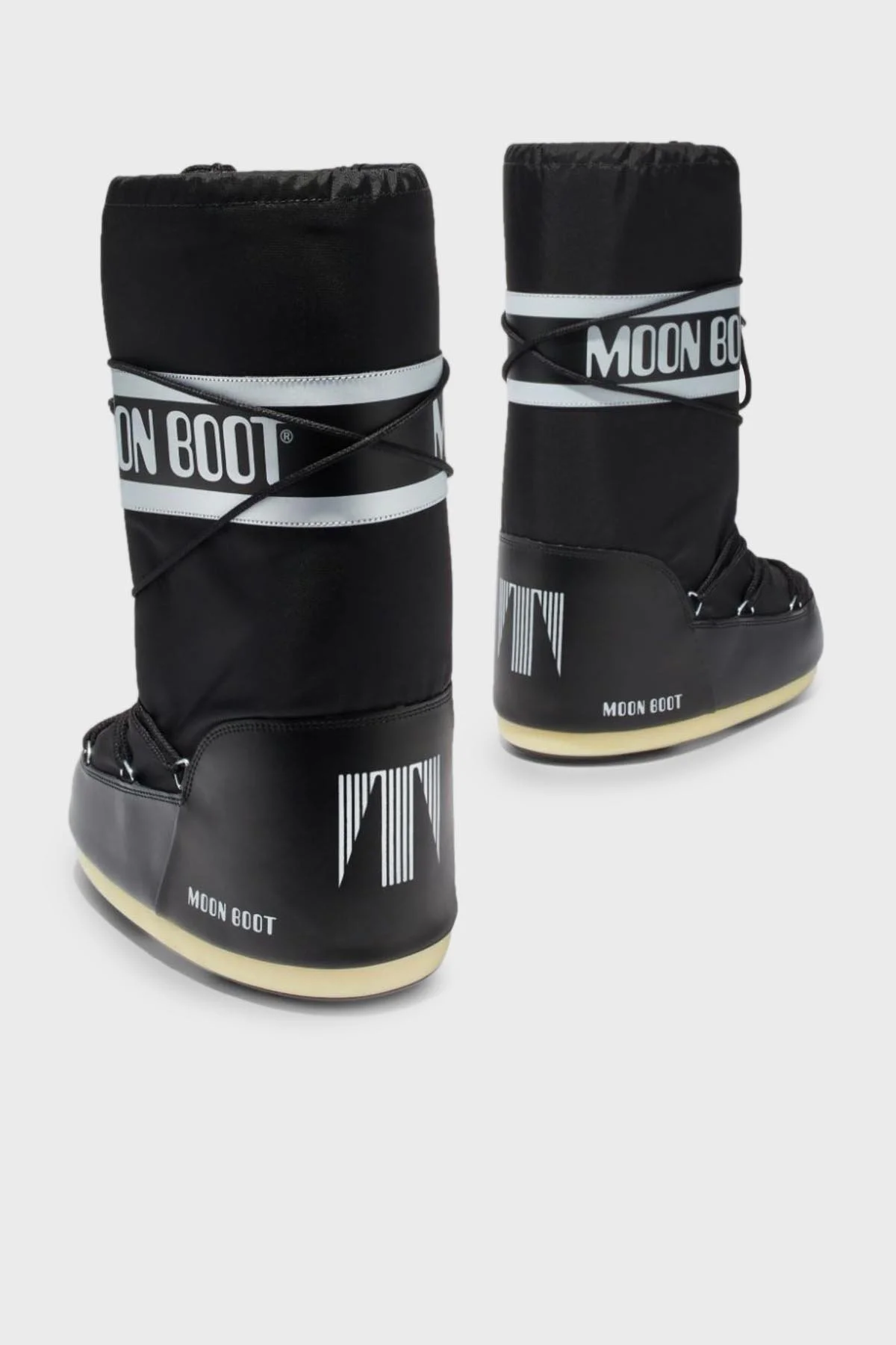 Moon Boot Logolu Bağcıklı Suya Dayanıklı Kadın Kar Botu 80D1400440 N001 SİYAH - 3