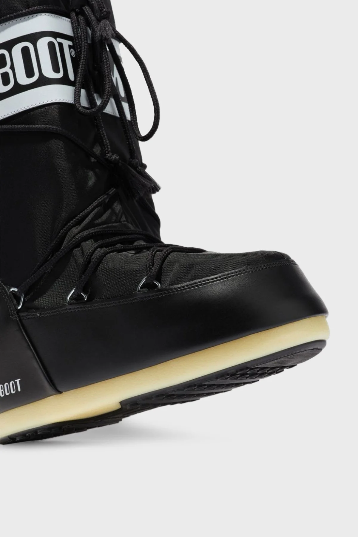 Moon Boot Logolu Bağcıklı Suya Dayanıklı Kadın Kar Botu 80D1400440 N001 SİYAH - 4