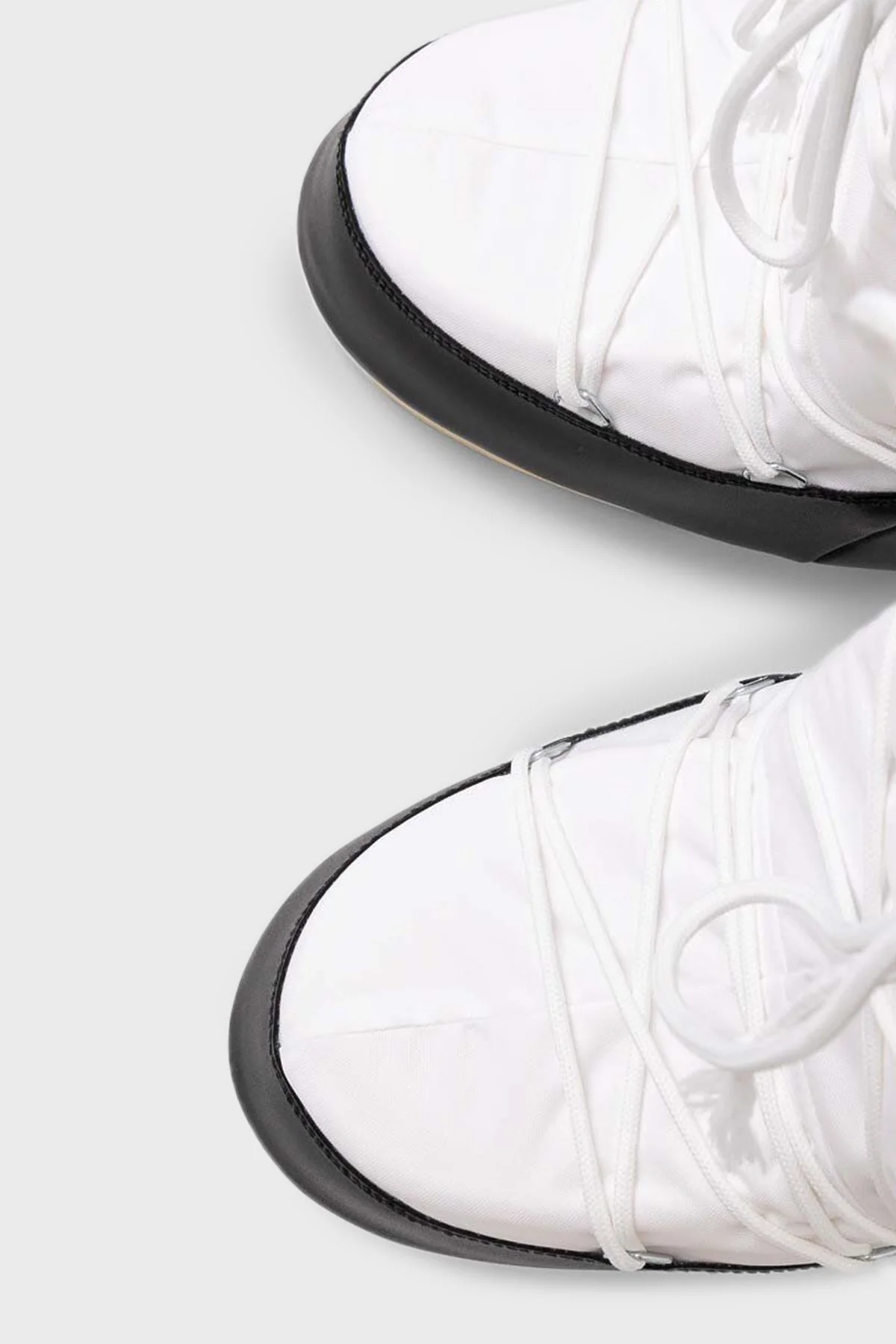 Moon Boot Logolu Bağcıklı Suya Dayanıklı Bayan Kar Botu 80D1400440 NA02 SİYAH-BEYAZ - 3