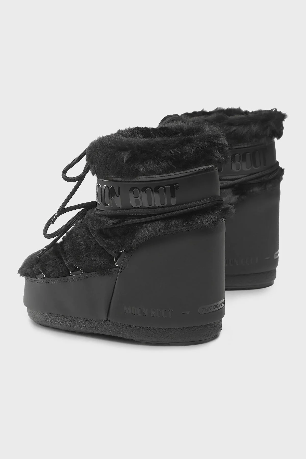 Moon Boot Suni Kürk Detaylı Su İtici Yalıtımlı Bayan Kar Botu 14093900 001 SİYAH - 3