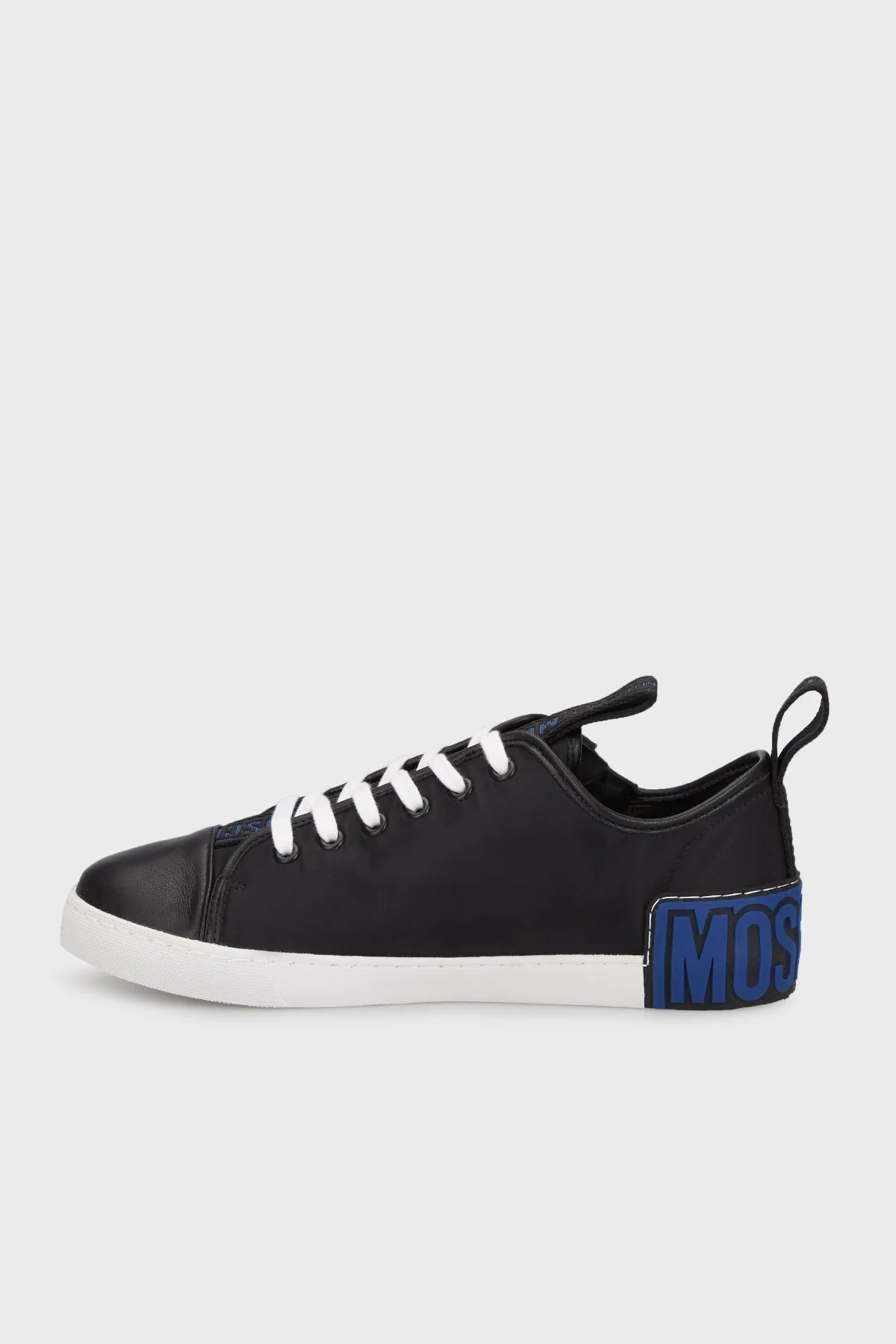 Moschino Hakiki Deri Sneaker Erkek Ayakkabı MB15462G1 GG3100A SİYAH - 3