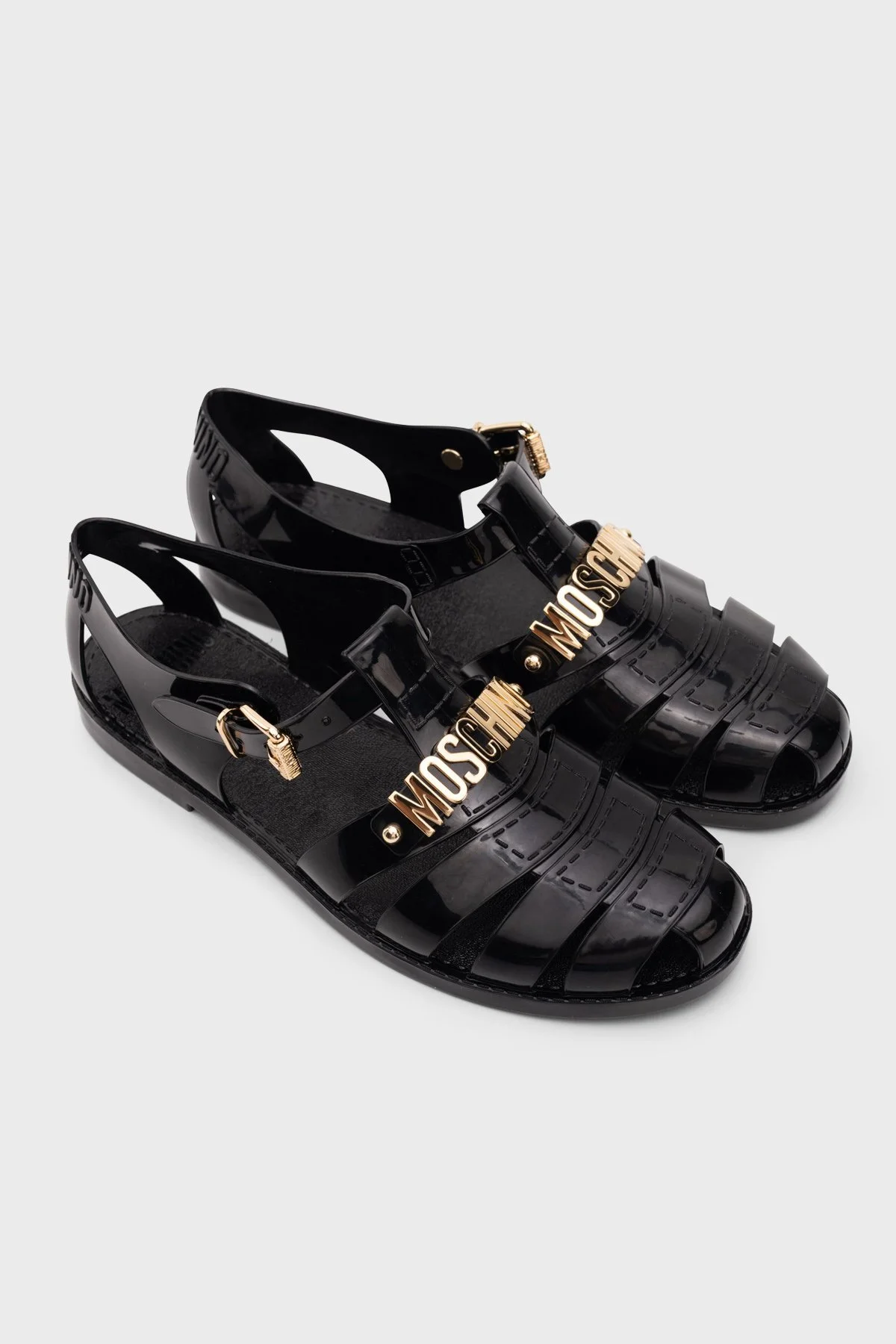 Moschino Logolu Bayan Sandalet MA16501G1O261MPM20000 SİYAH - 3