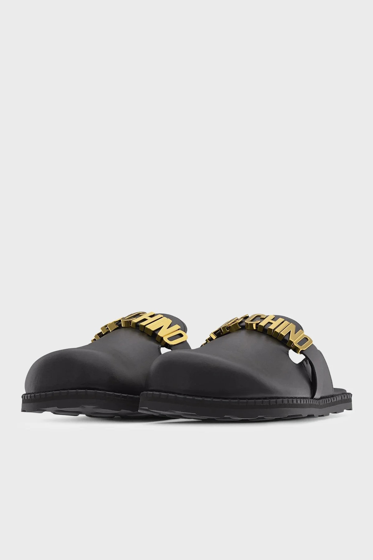 Moschino Logolu Kadın Terlik MA10162G1O261MPMF0 000 SİYAH - 3
