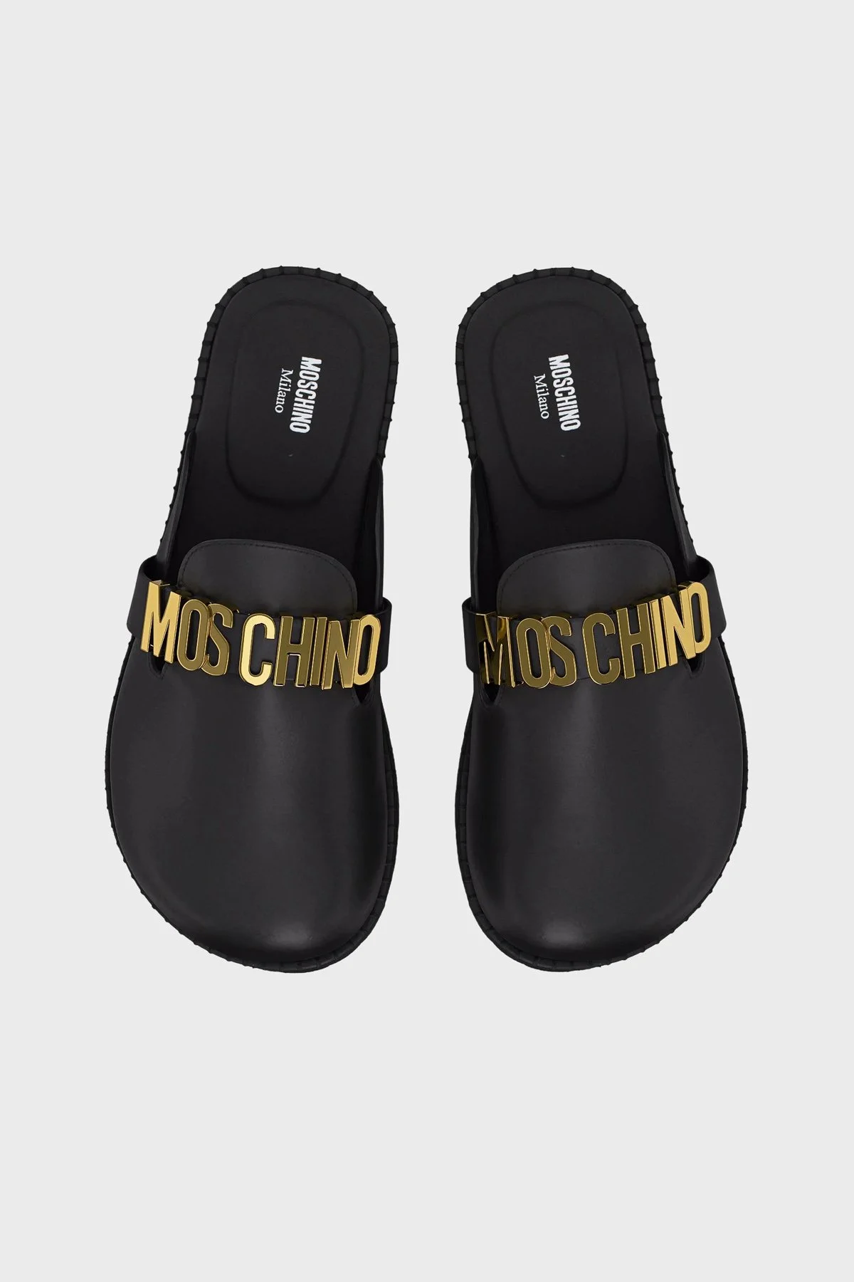 Moschino Logolu Kadın Terlik MA10162G1O261MPMF0 000 SİYAH - 4