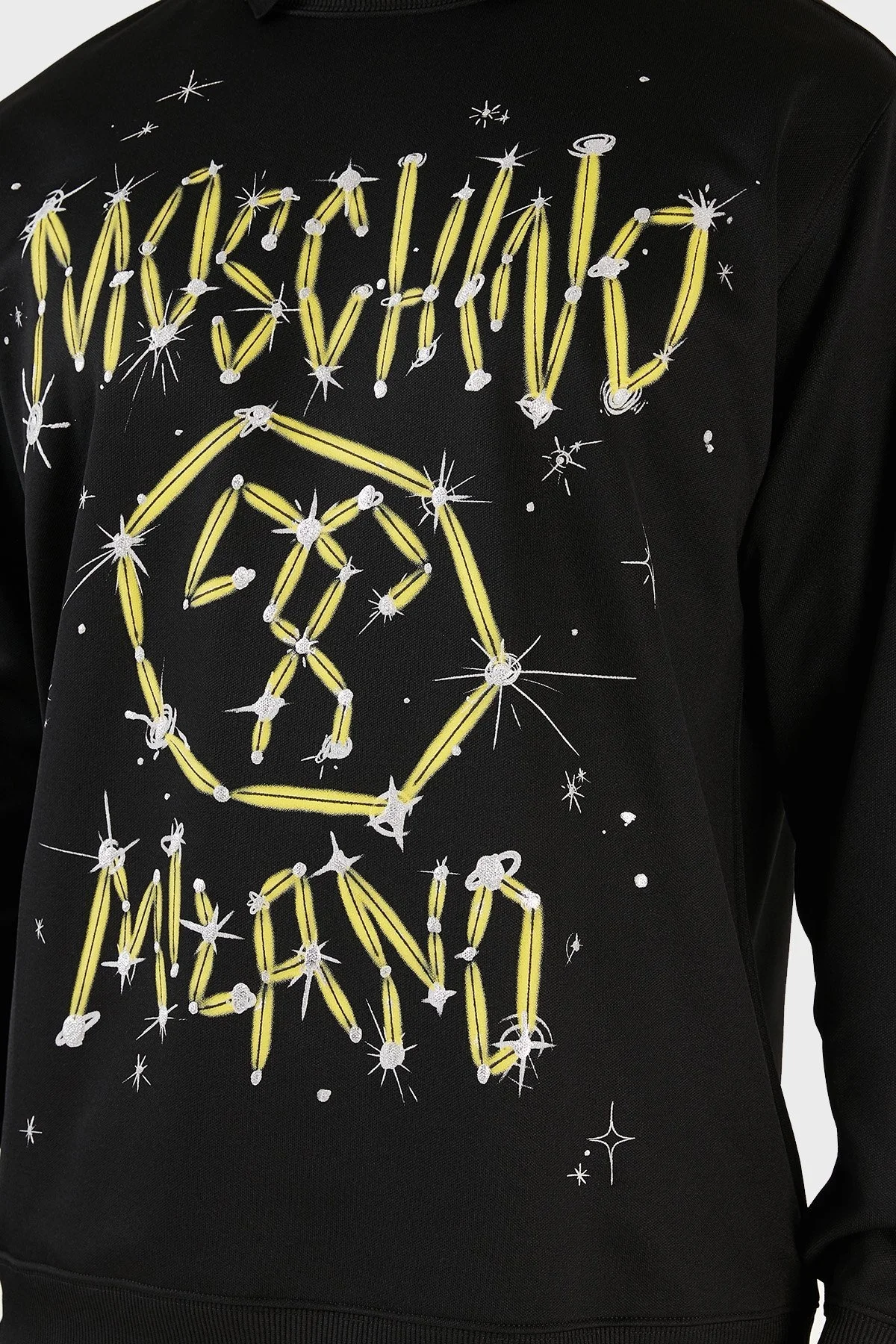 Moschino Baskılı Bisiklet Yaka Unisex Sweat ZPA1719 2029 1555 SİYAH - 6