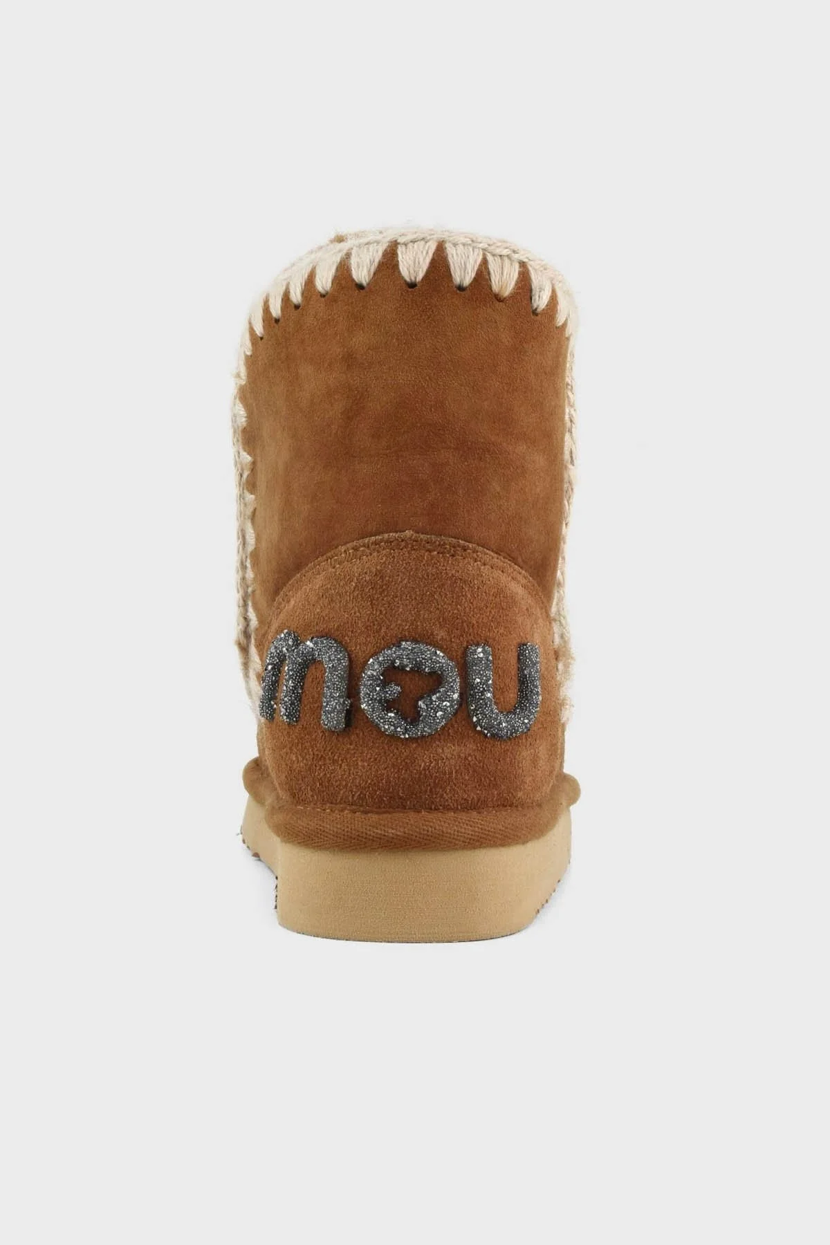 Mou Hakiki Deri Simli Logo Detaylı Dikişli Eskimo Bayan Bot MU.FW101050A COG TABA - 10