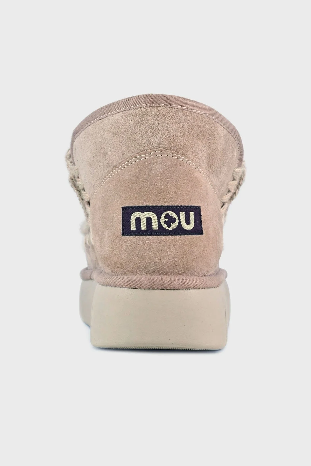 Mou Logolu Hakiki Deri Yumuşak Tüylü Dikiş Detaylı Eskimo Bounce Bayan Bot MU.FW531009A CAM BEJ - 10