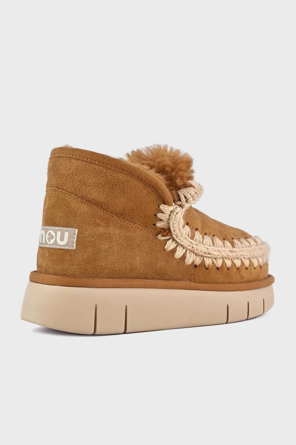 Mou Logolu Hakiki Deri Yumuşak Tüylü Dikiş Detaylı Eskimo Bounce Bayan Bot MU.FW531009A COG TABA - 9