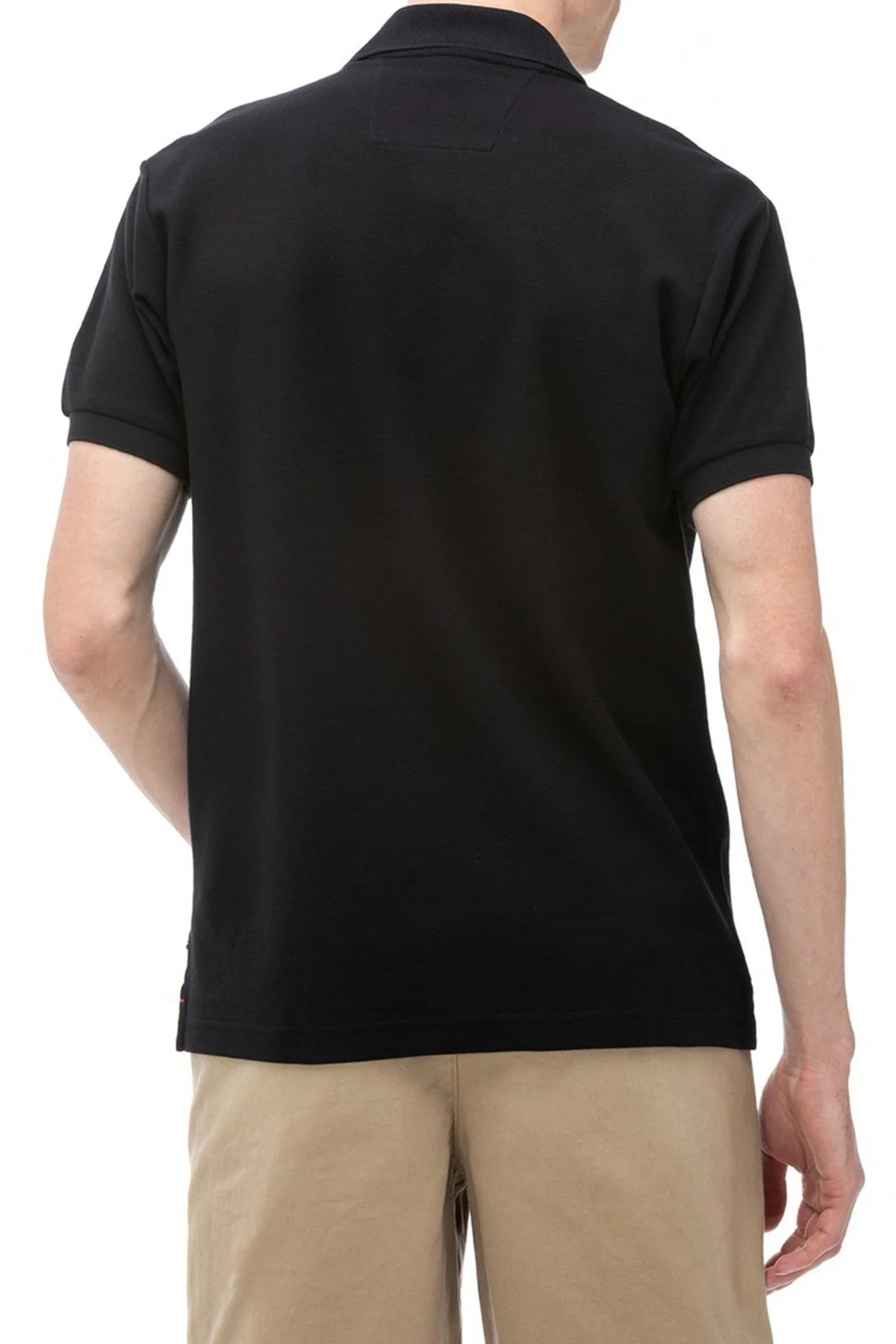 Nautica % 100 Pamuk Düğmeli T Shirt Erkek Polo K41000T 0TB SİYAH - 2