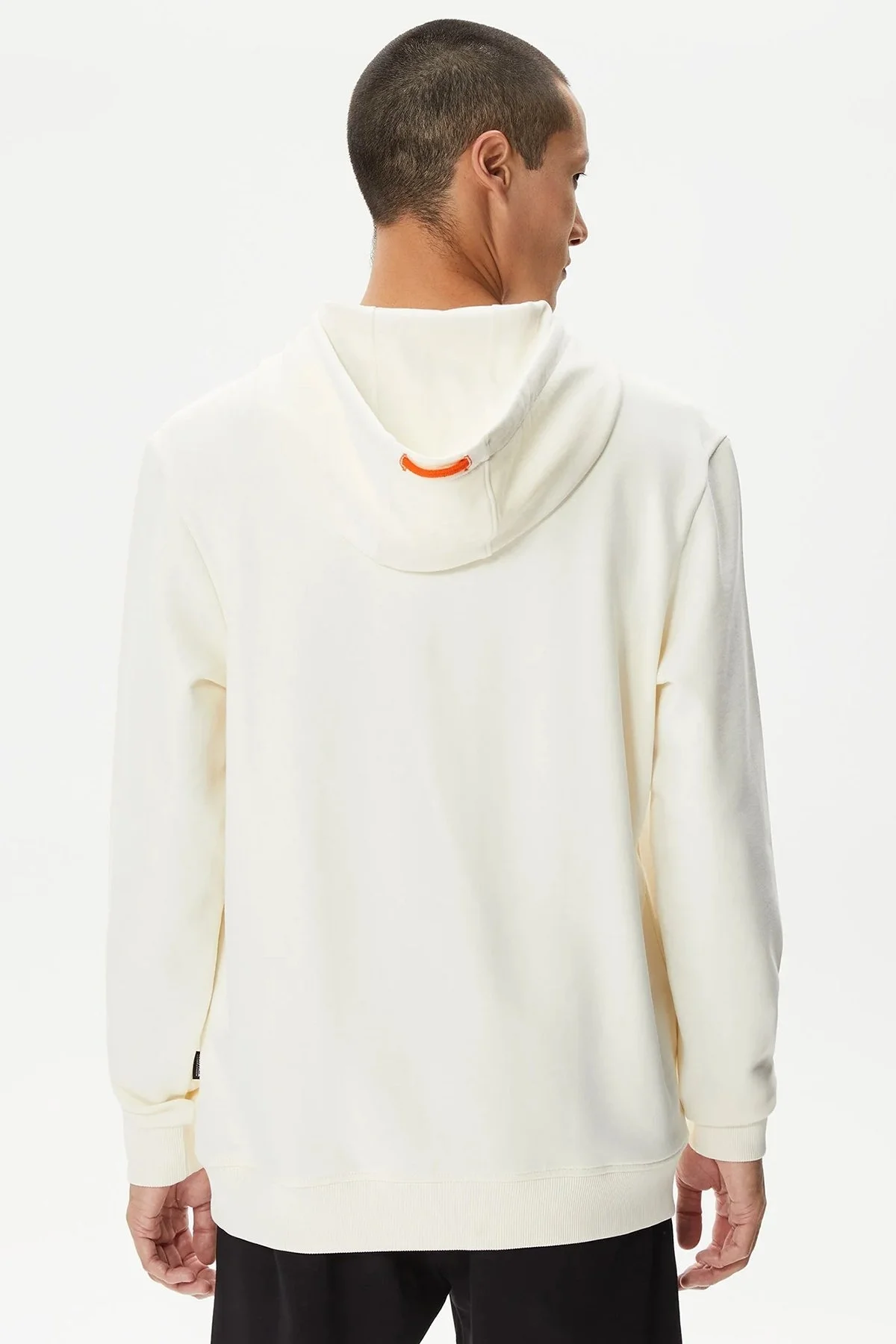 Nautica % 100 Pamuk Kapüşonlu Erkek Sweat K37205T1MA KREM - 4
