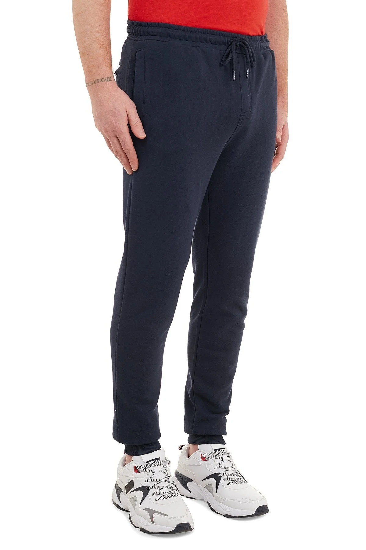 Nautica % 100 Pamuklu Cepli Erkek Eşofman Altı KC0112T 4NV LACİVERT - 3