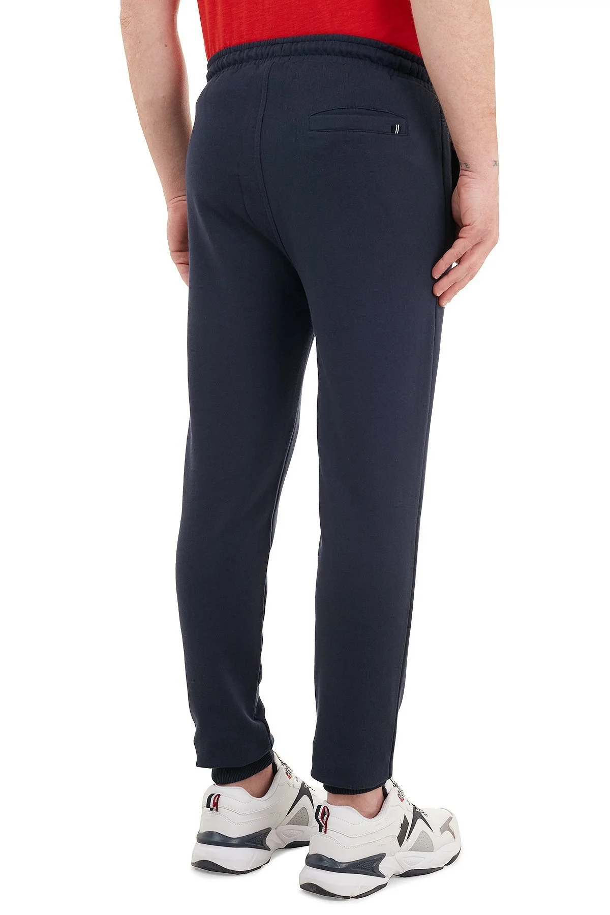 Nautica % 100 Pamuklu Cepli Erkek Eşofman Altı KC0112T 4NV LACİVERT - 4