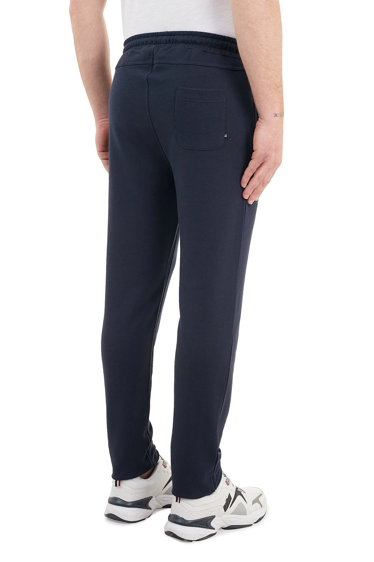 Nautica % 100 Pamuklu Cepli Erkek Eşofman Altı KC0113T 4NV LACİVERT - 4