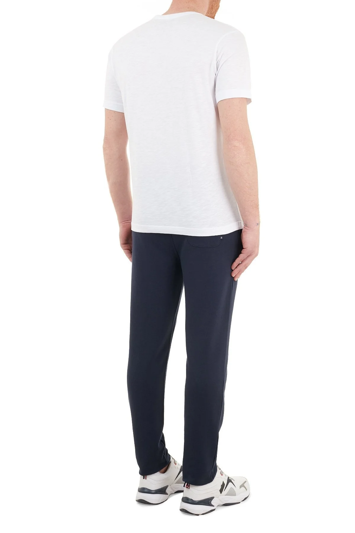 Nautica % 100 Pamuklu Cepli Erkek Eşofman Altı KC0113T 4NV LACİVERT - 5