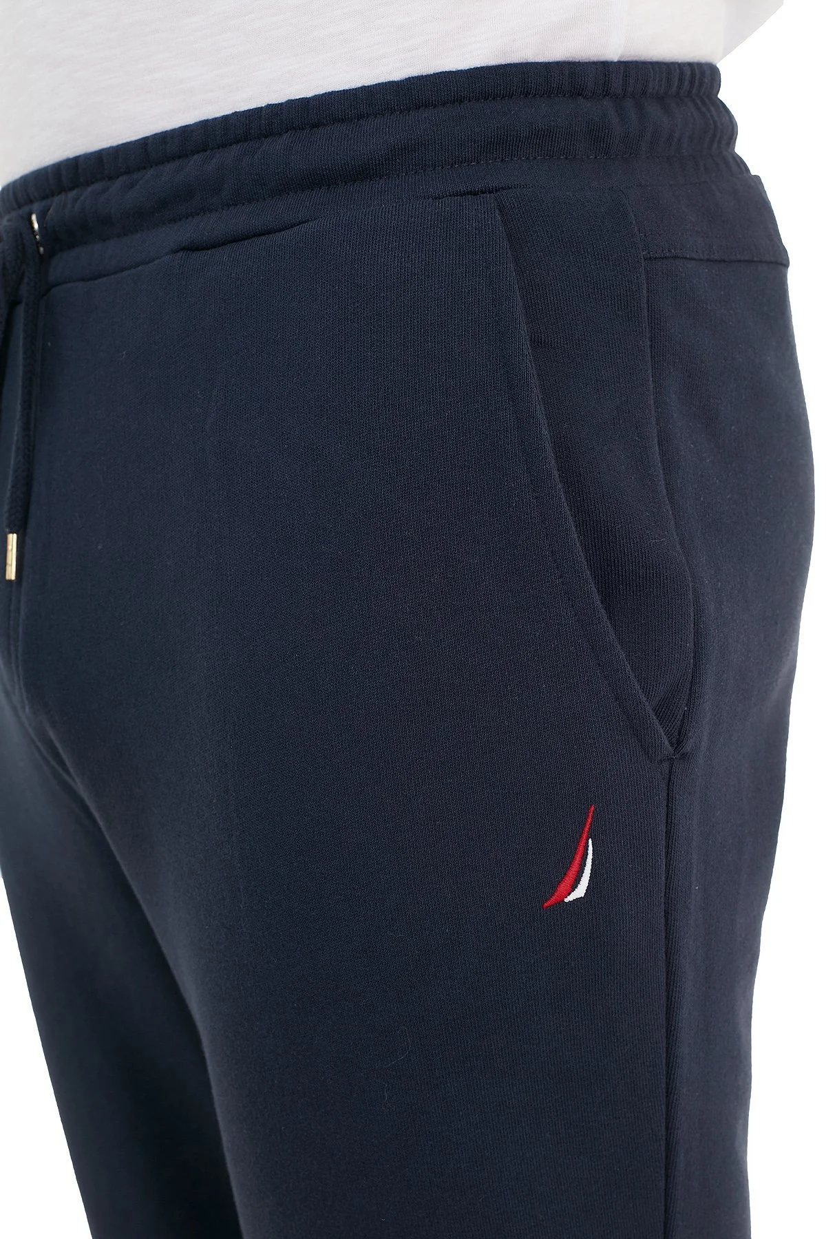 Nautica % 100 Pamuklu Cepli Erkek Eşofman Altı KC0113T 4NV LACİVERT - 6