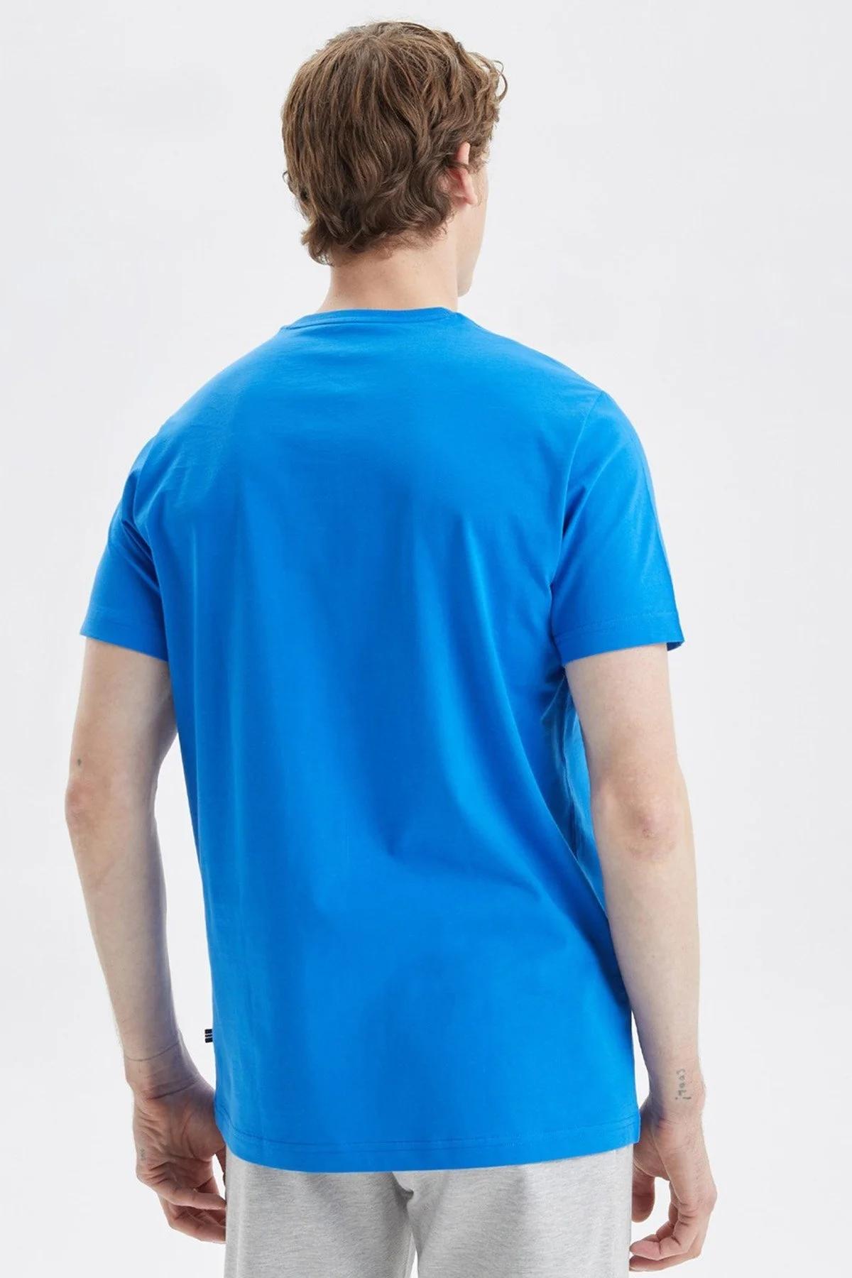 Nautica Baskılı % 100 Pamuk Standart Fit Bisiklet Yaka Erkek T Shirt V35519T 4SJ SAKS - 8