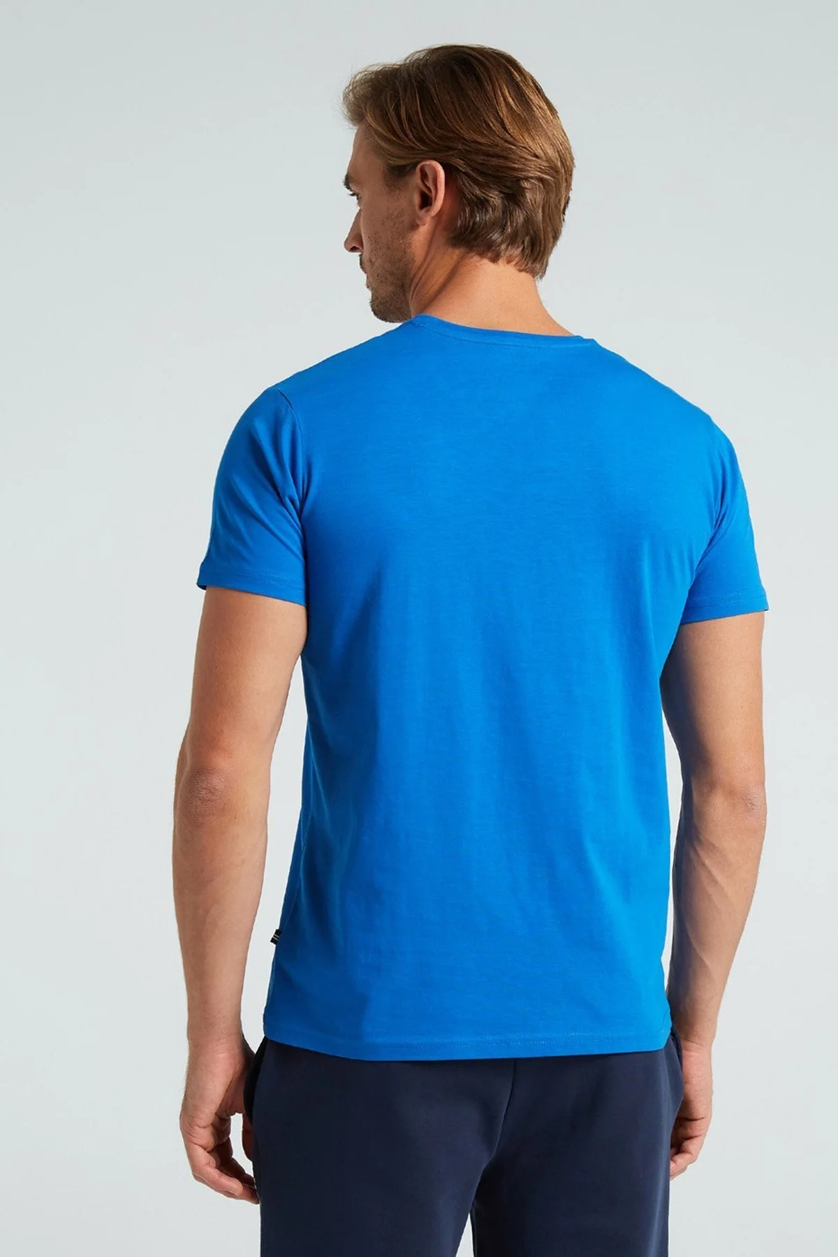 Nautica Baskılı % 100 Pamuk Standart Fit Bisiklet Yaka Erkek T Shirt V35527T 4SJ SAKS - 8