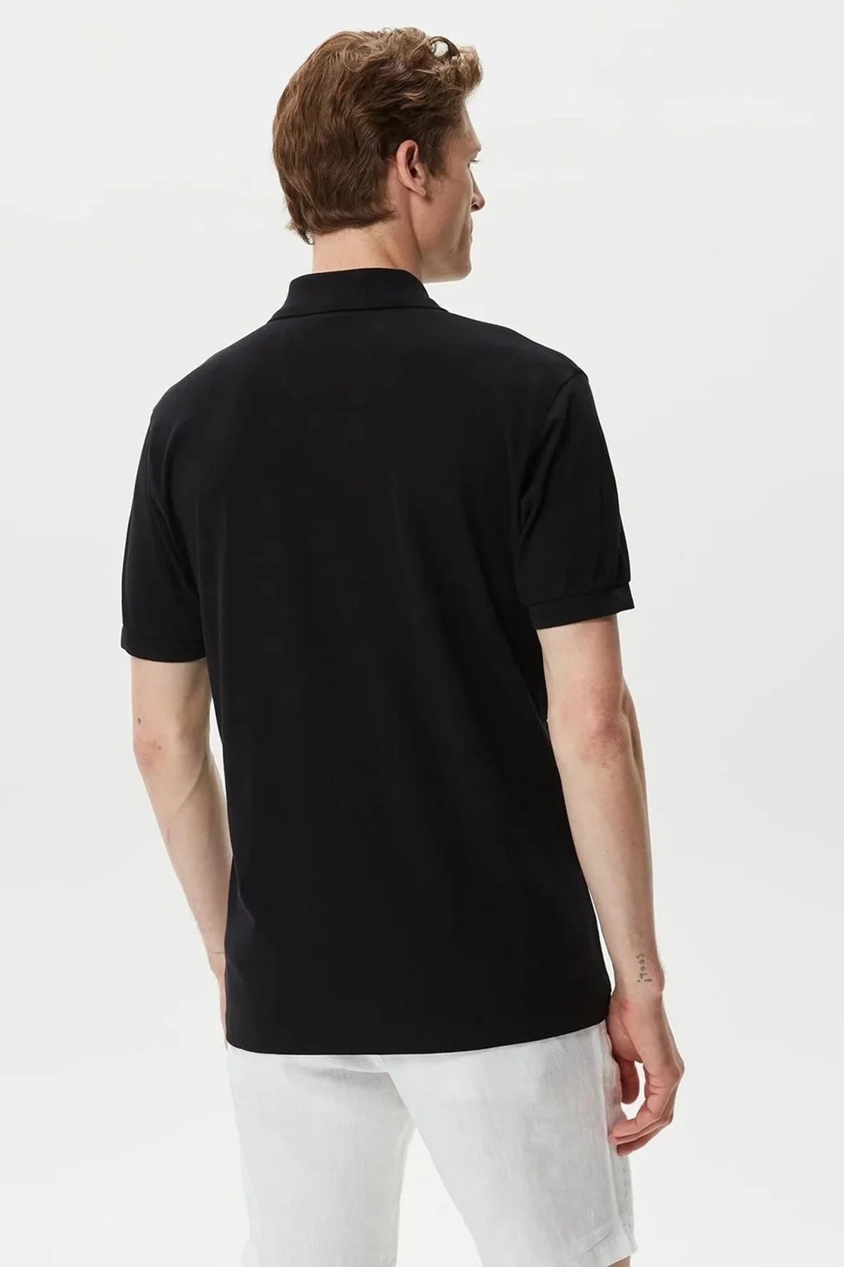 Nautica Baskılı % 100 Pamuklu Classic Fit Erkek Polo Yaka T Shirt K35510T 0TB SİYAH - 2