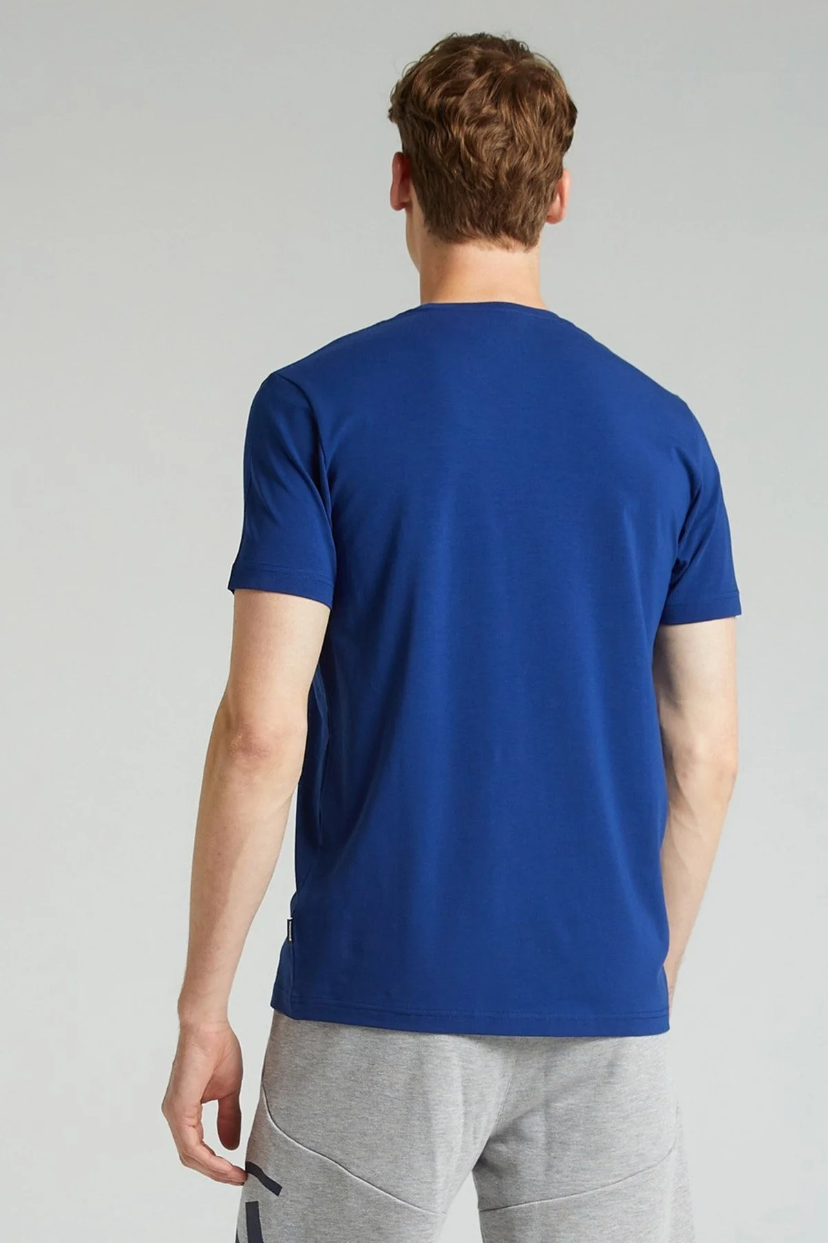 Nautica Baskılı Pamuklu Standart Fit Bisiklet Yaka Erkek T Shirt V35014T 41H LACİVERT - 8