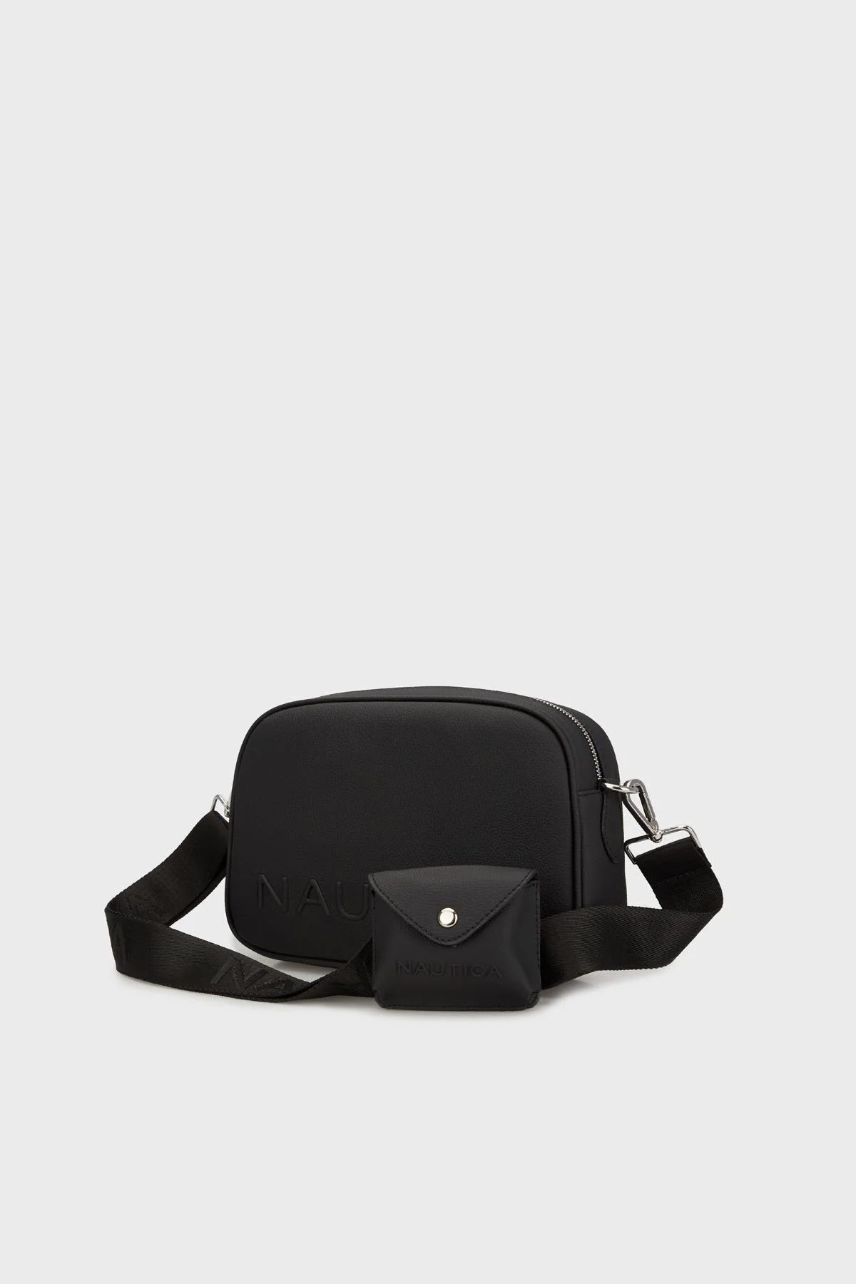 Nautica Cep Detaylı Ayarlanabilir Askılı Logolu Bayan Çanta CN7156T SİYAH - 1