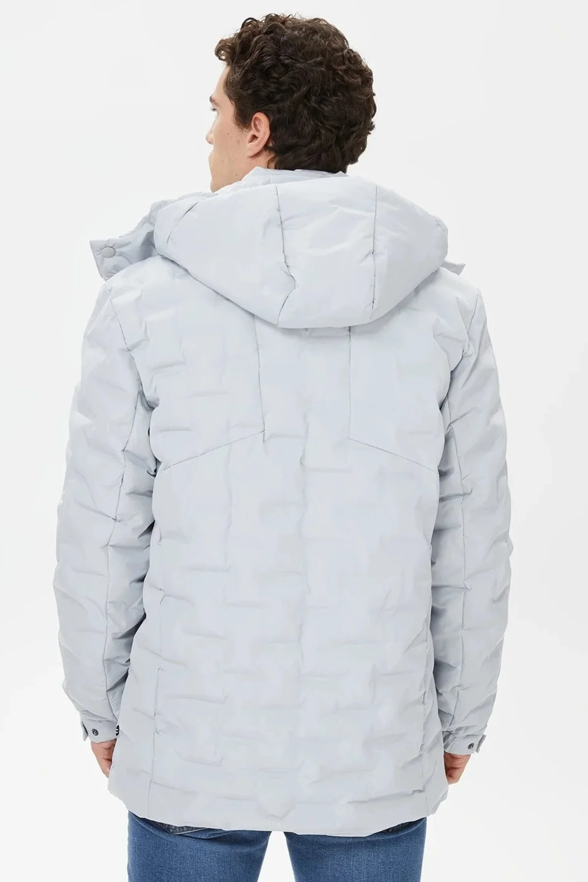 Nautica Çıkarılabilir Kapüşonlu Su İtici Erkek Mont J37026T 0GV GRİ - 2