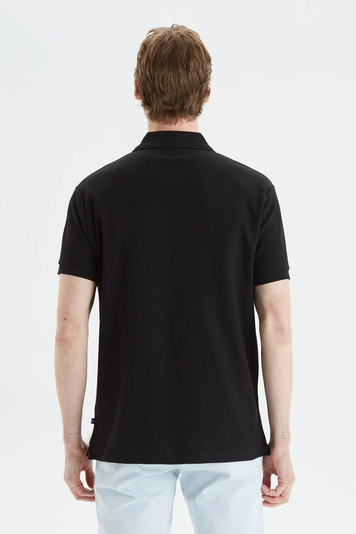 Nautica Classic Fit % 100 Pamuk Düğmeli Erkek Polo T Shirt K35000T 0TB SİYAH - 2