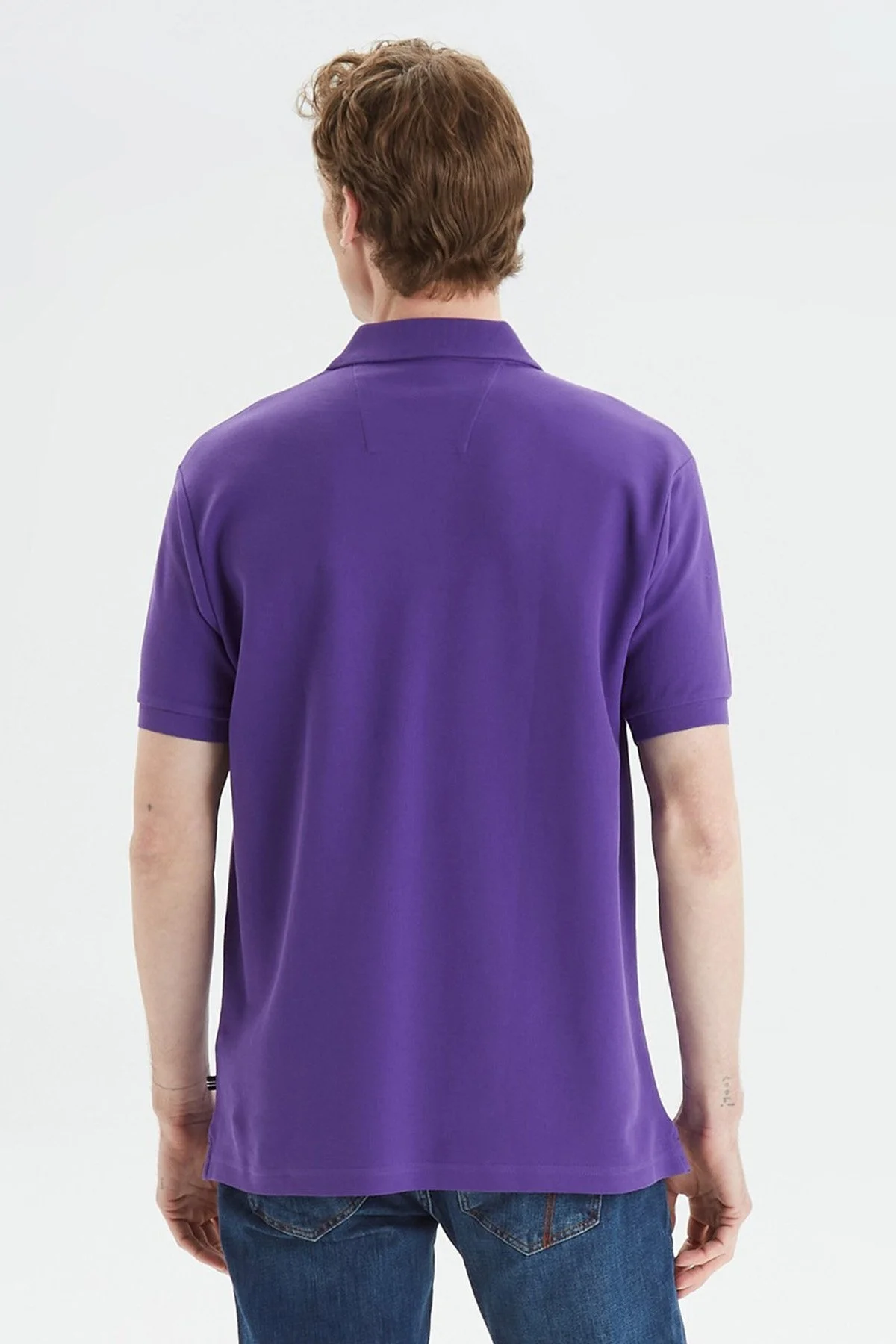 Nautica Classic Fit % 100 Pamuk Düğmeli Erkek Polo T Shirt K35000T 5MW MOR - 8